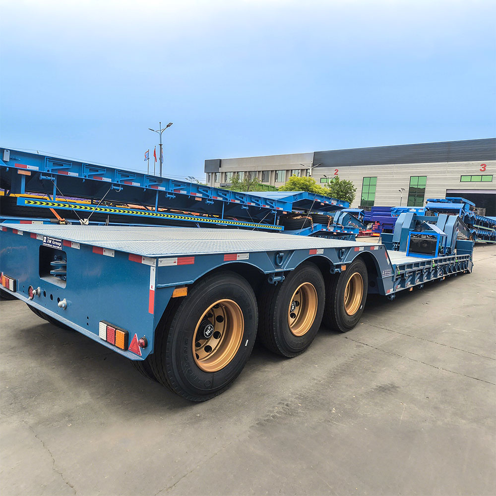 3 Axle 80 Ton RGN Lowbed Semi Trailer