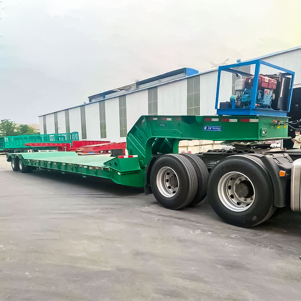2 Axle 60 Ton RGN Lowboy Trailer