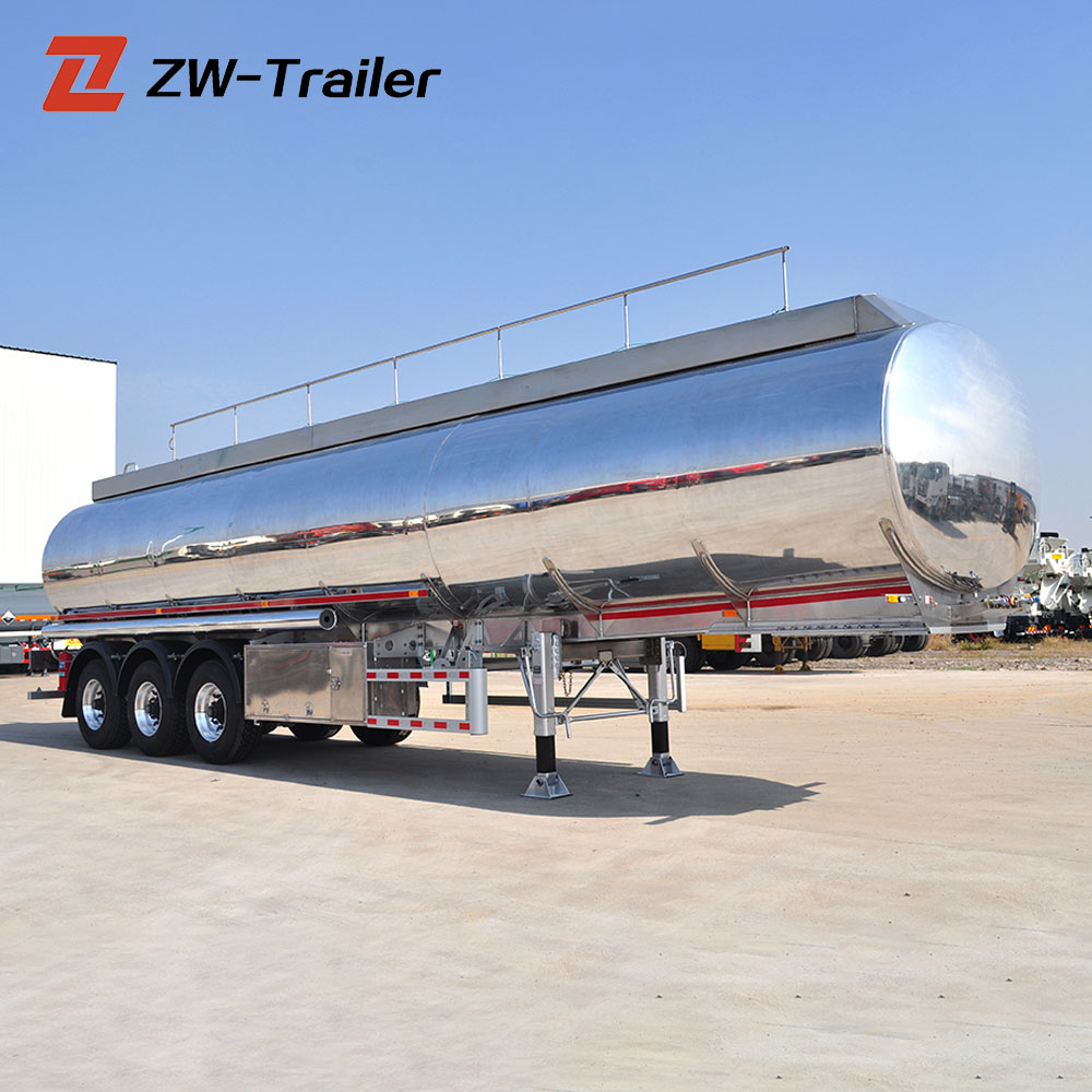 Tri Axle Aluminum Tanker Semi Trailer