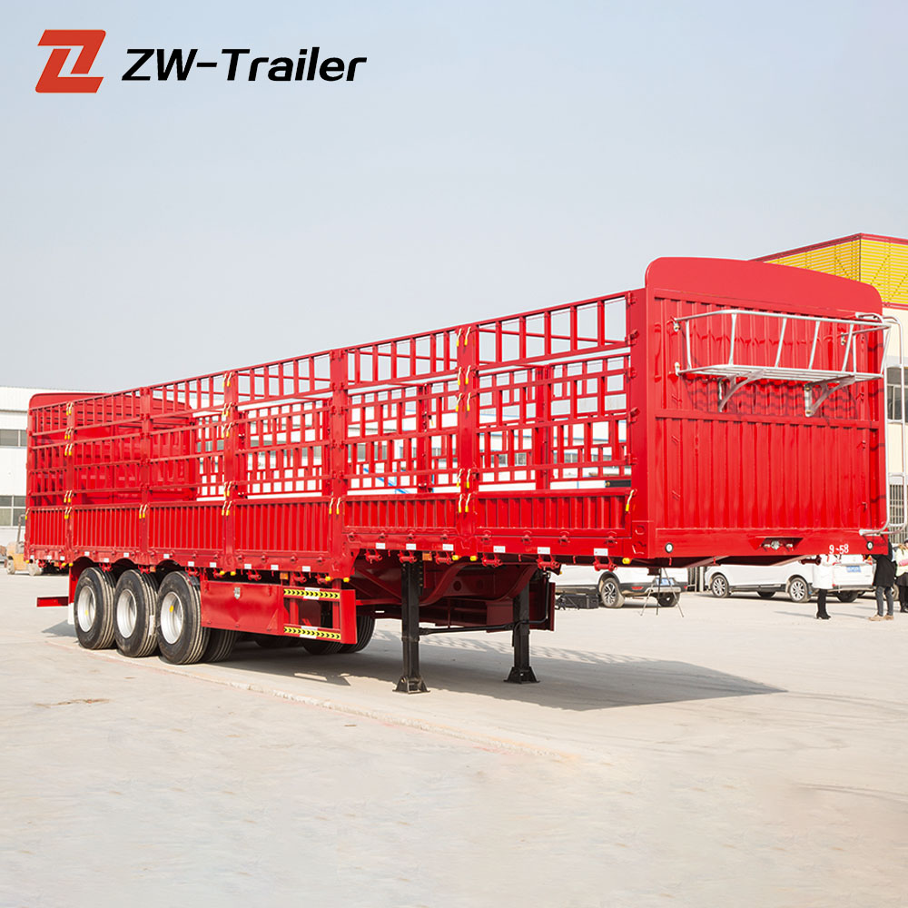 3 Axle Cargo Fence Trailer