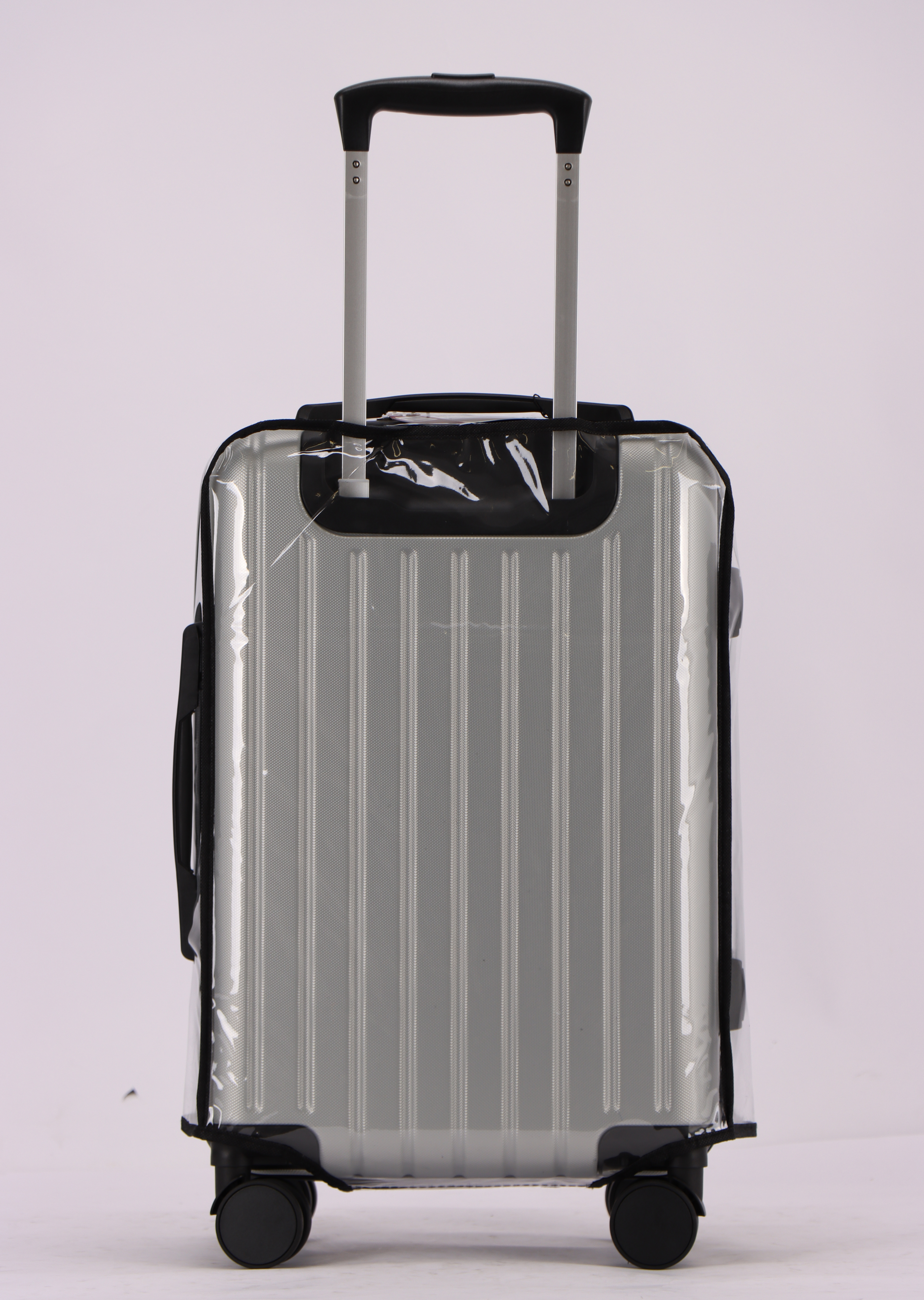 3-Piece Clear Luggage Cover Set – Waterproof, Dustproof PVC Suitcase Protectors (20", 24", 28") – Reusable Travel Covers for Checked & Carry-On Bags