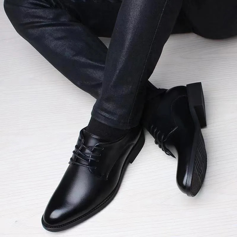 Leather Men Formal Shoes Luxury Brand 2023 Men's Loafers Dress Moccasins Breathable Slip on Black Driving Shoes Plus Size 38-44