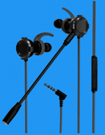 Wired in-ear headphones with microphone
