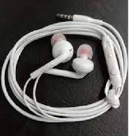 White wired earphones
