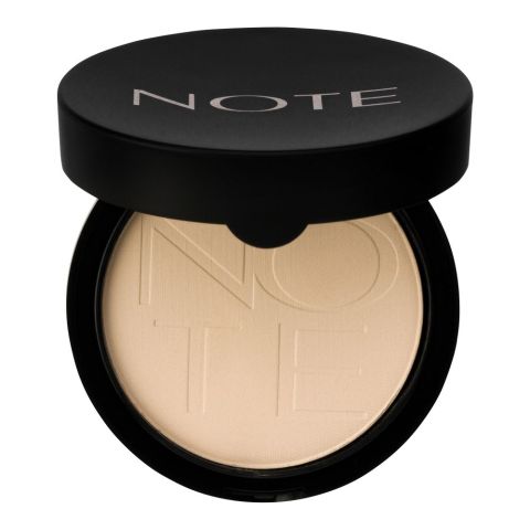 J. Note Luminous Silk Compact Powder, 01 Beige, With Argan Oil