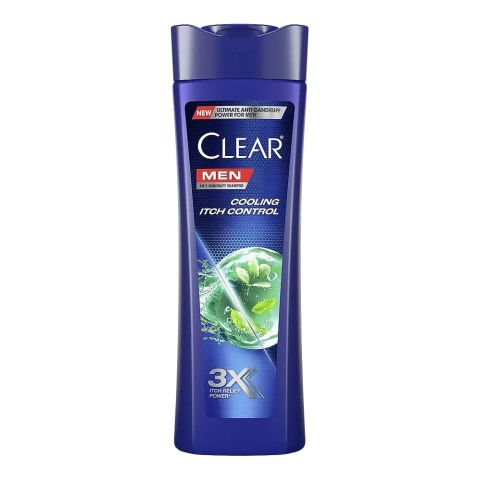 Clear Men Cool Sport Menthol Anti-Dandruff Shampoo, For All Hair Types, 315ml