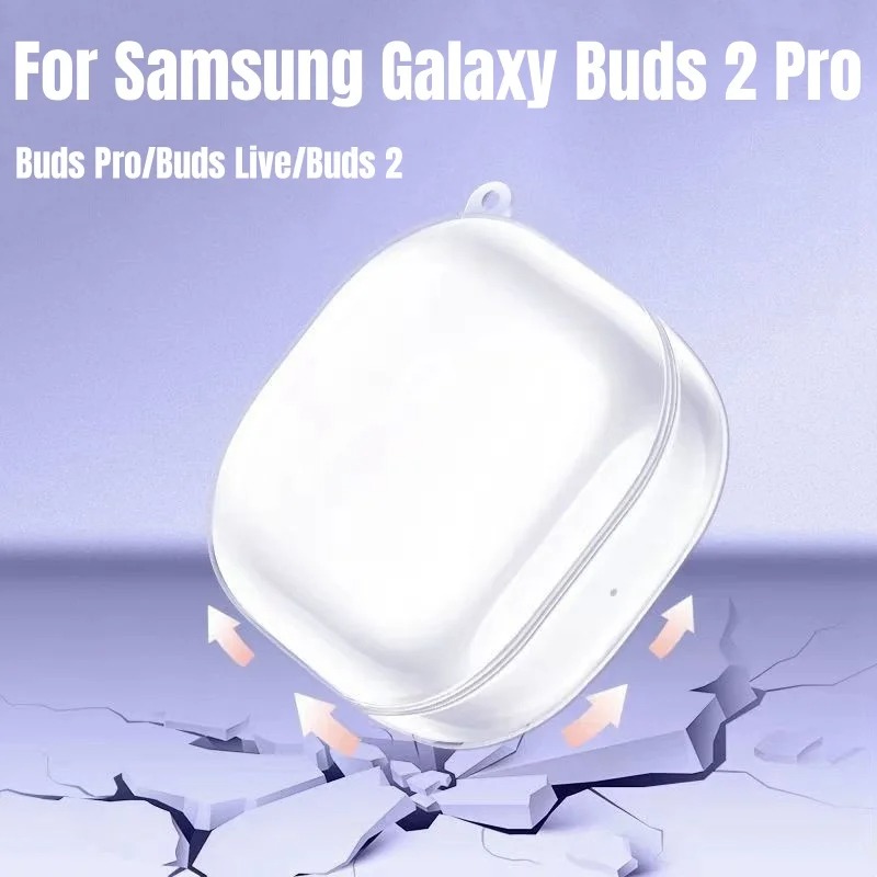 Clear Cover for Samsung Galaxy Buds 2 Pro Buds Pro/Live 2 Soft Silicone Earphone Case Shockproof Shell for galaxy Buds Pro2 buds