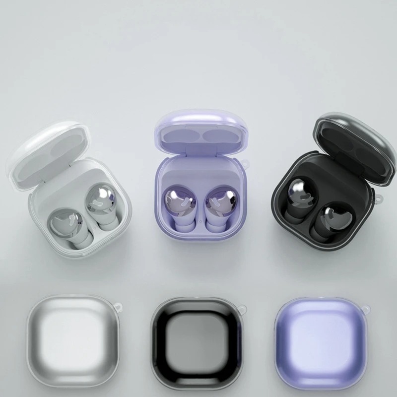 Clear Cover for Samsung Galaxy Buds 2 Pro Buds Pro/Live 2 Soft Silicone Earphone Case Shockproof Shell for galaxy Buds Pro2 buds