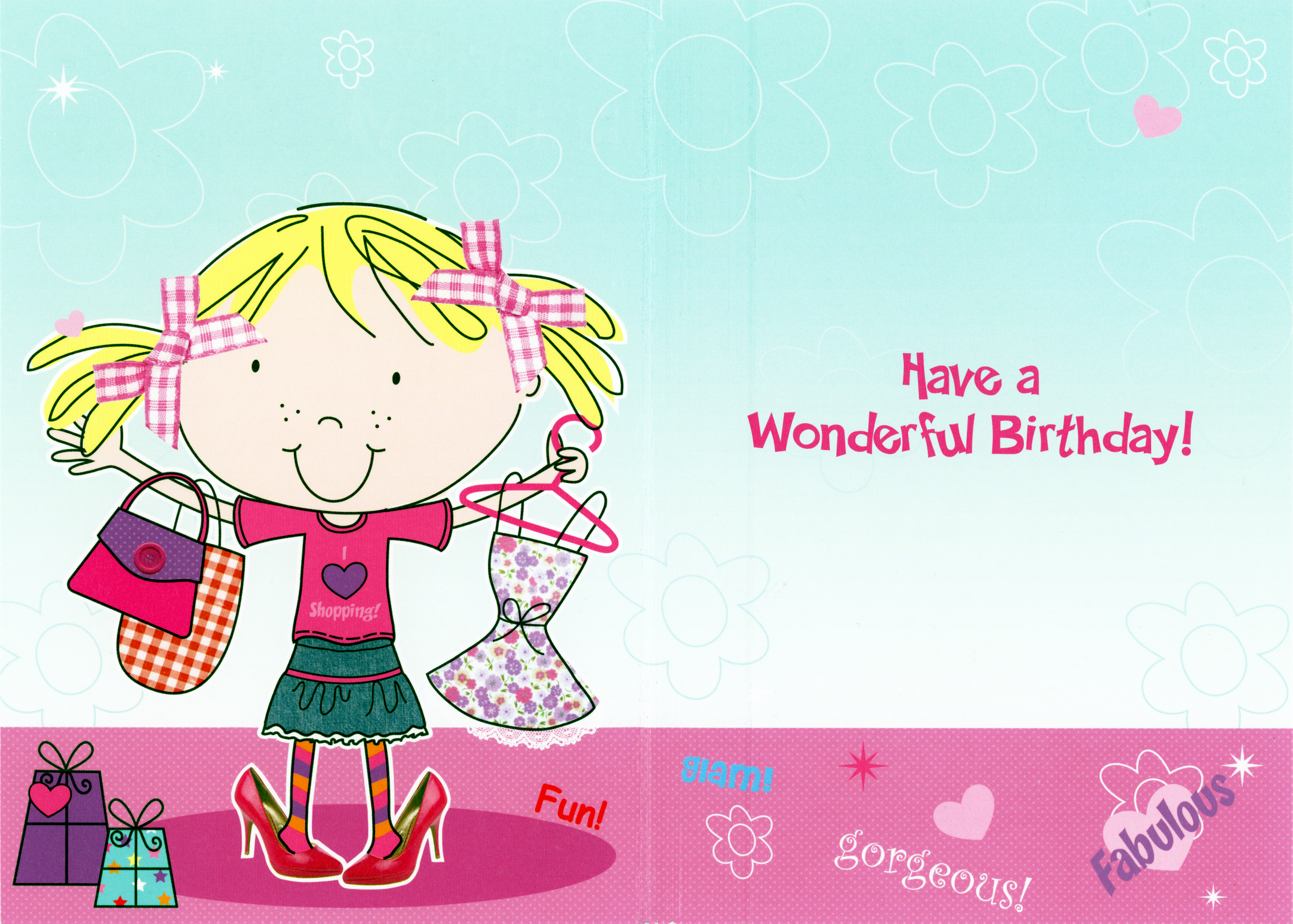 Happy Birthday Granddaughter Card