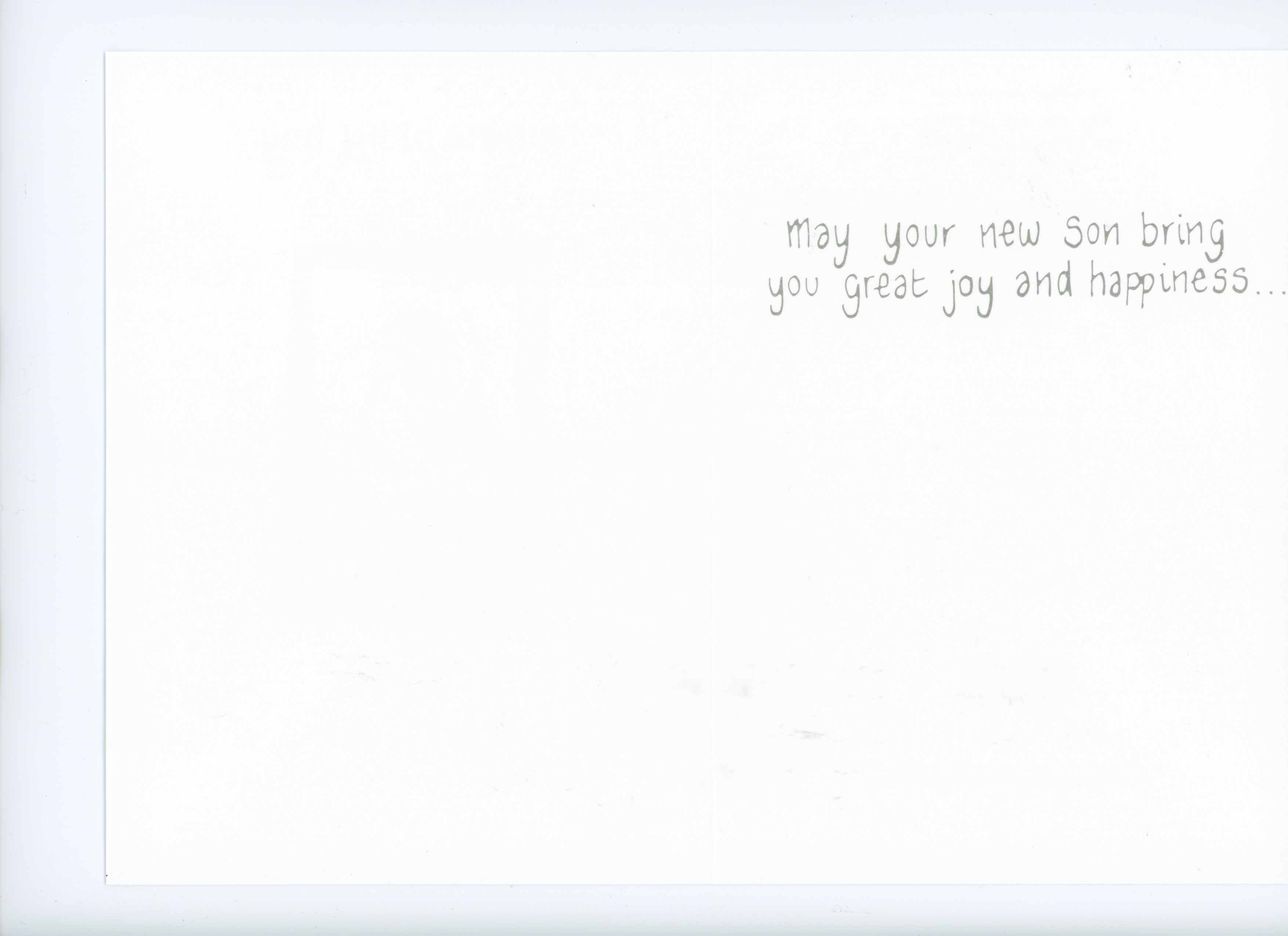 New Baby Boy Greeting Card