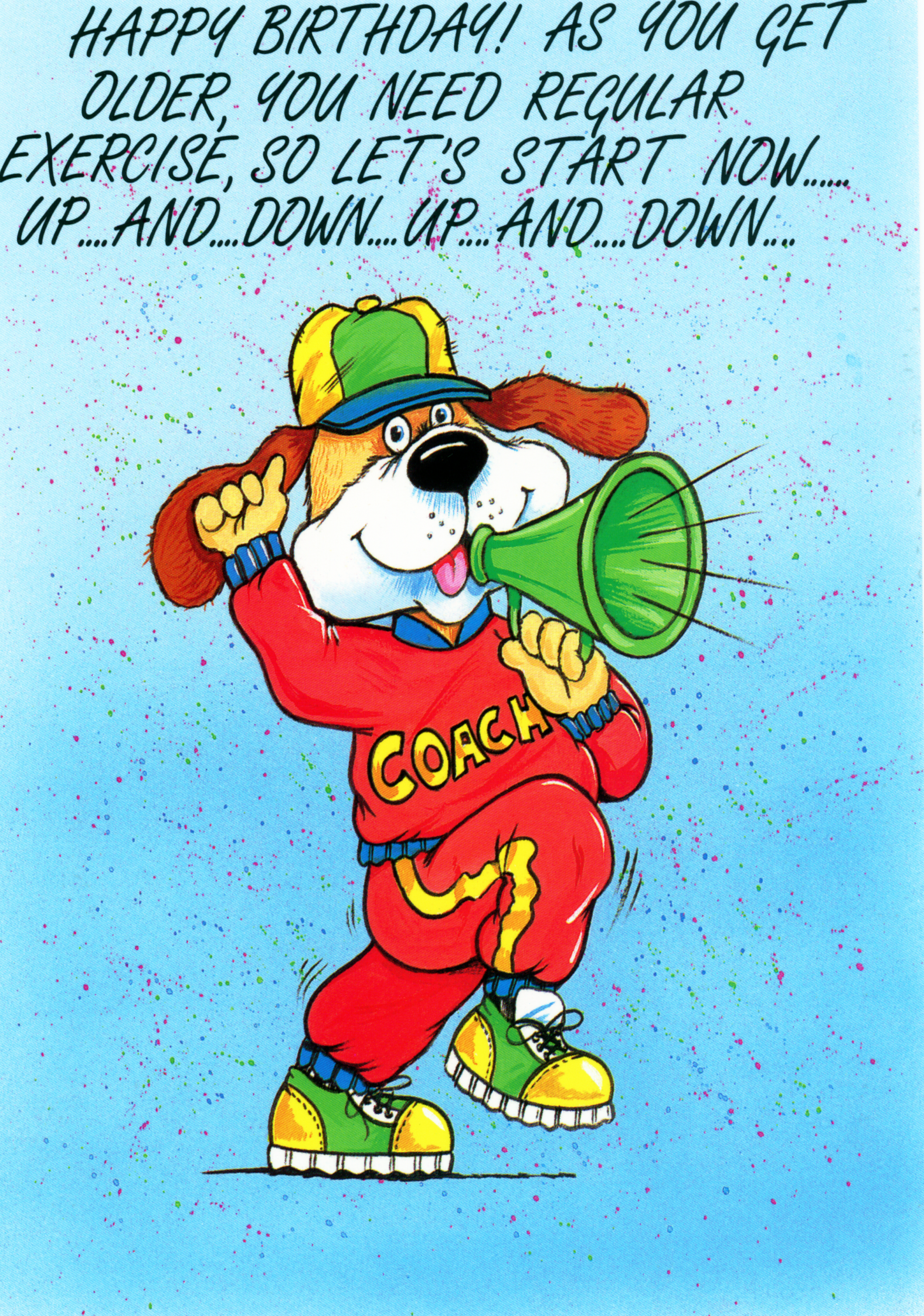 Birthday Card with Animated Dog