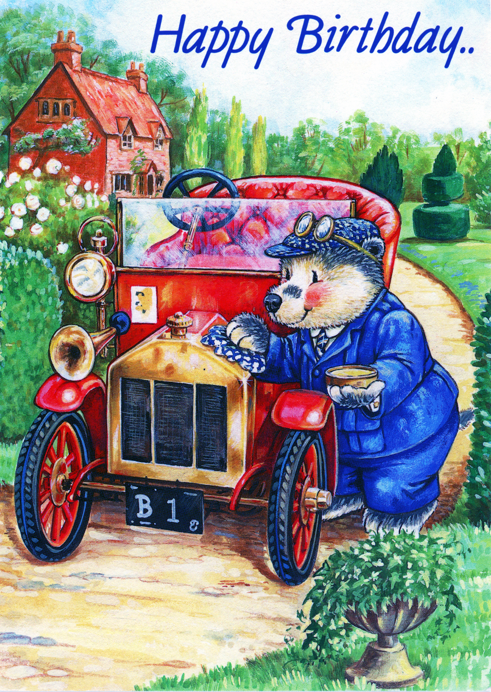 Vintage Themed Birthday Card
