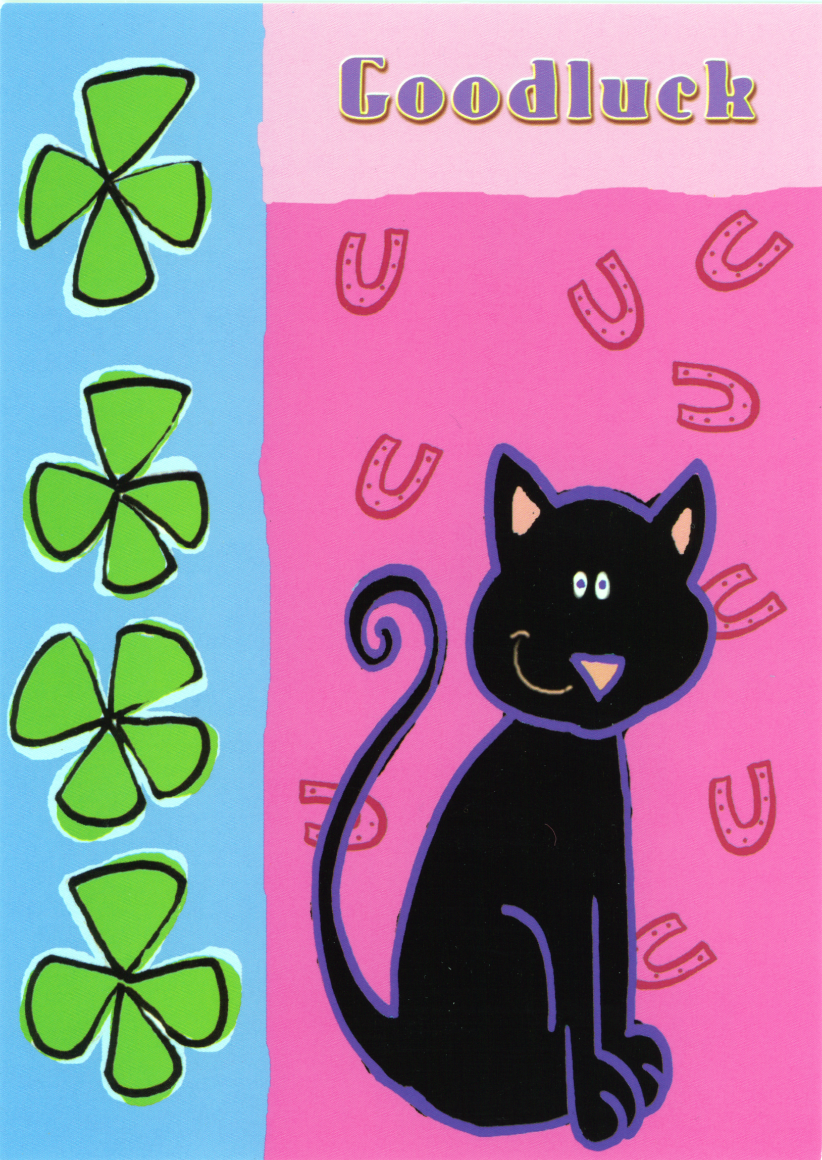 Goodluck Cat Greeting Card