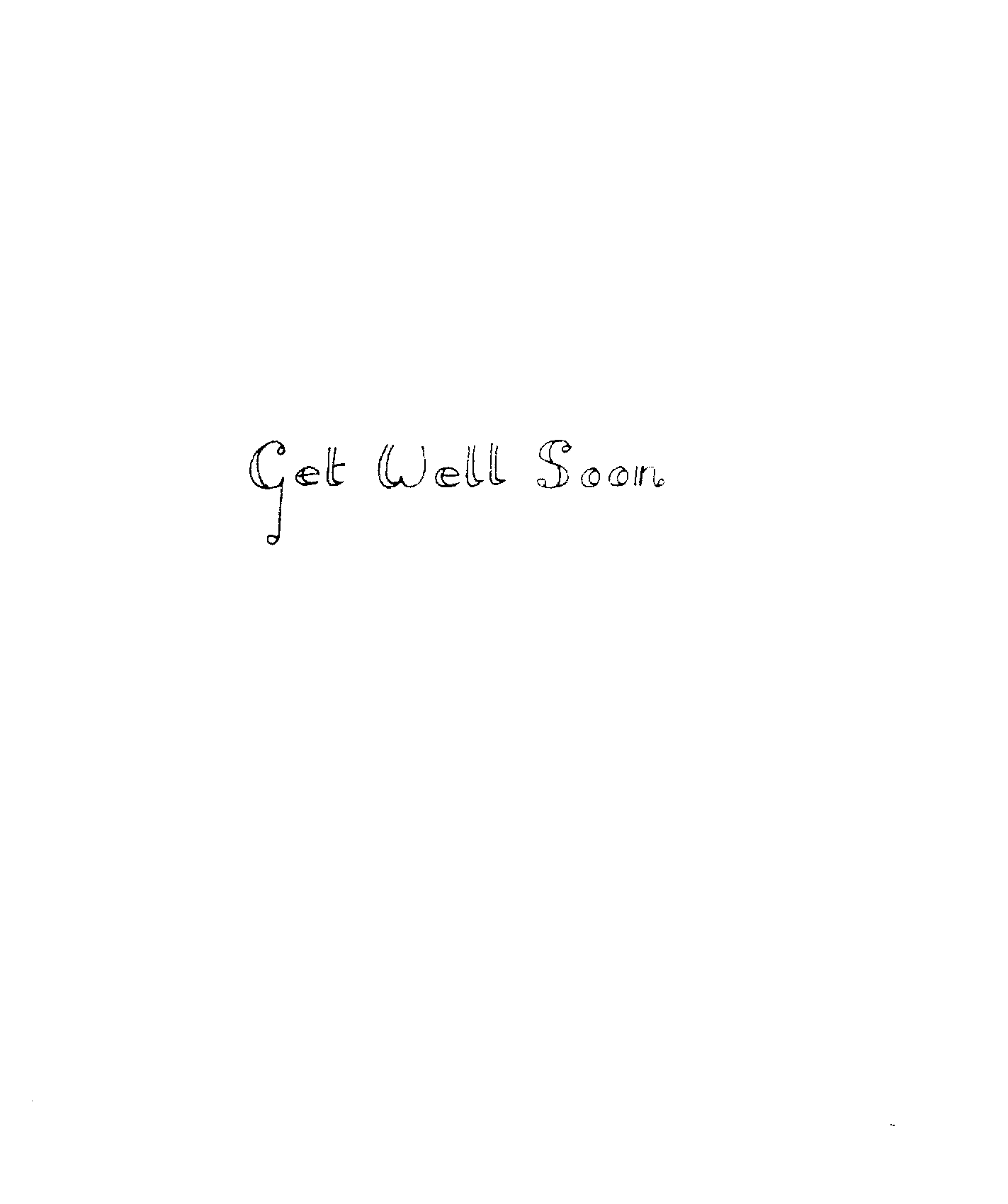 Get Well Soon Card