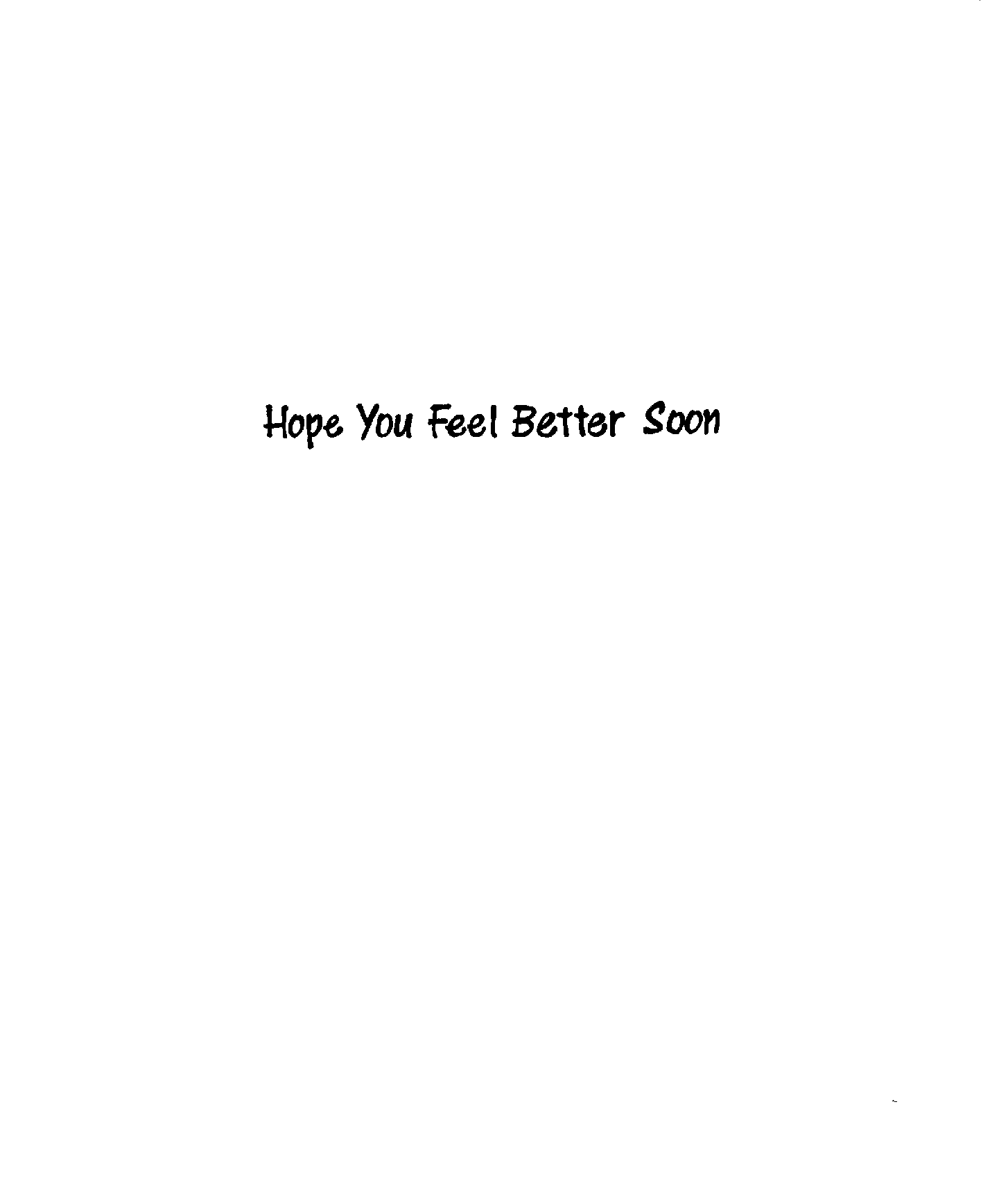 Get Well Soon Card