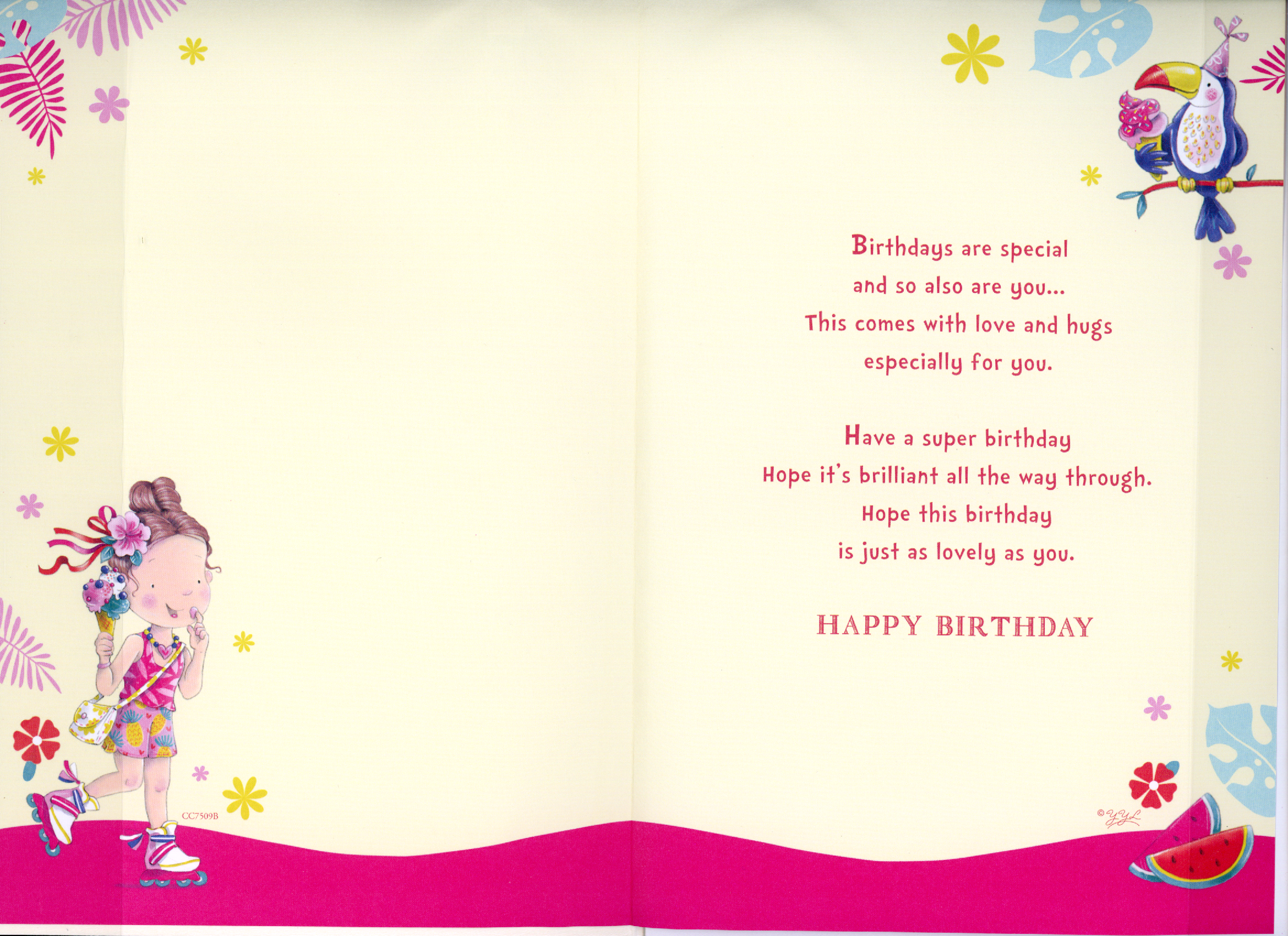 Birthday Card for Great-Granddaughter with Badge