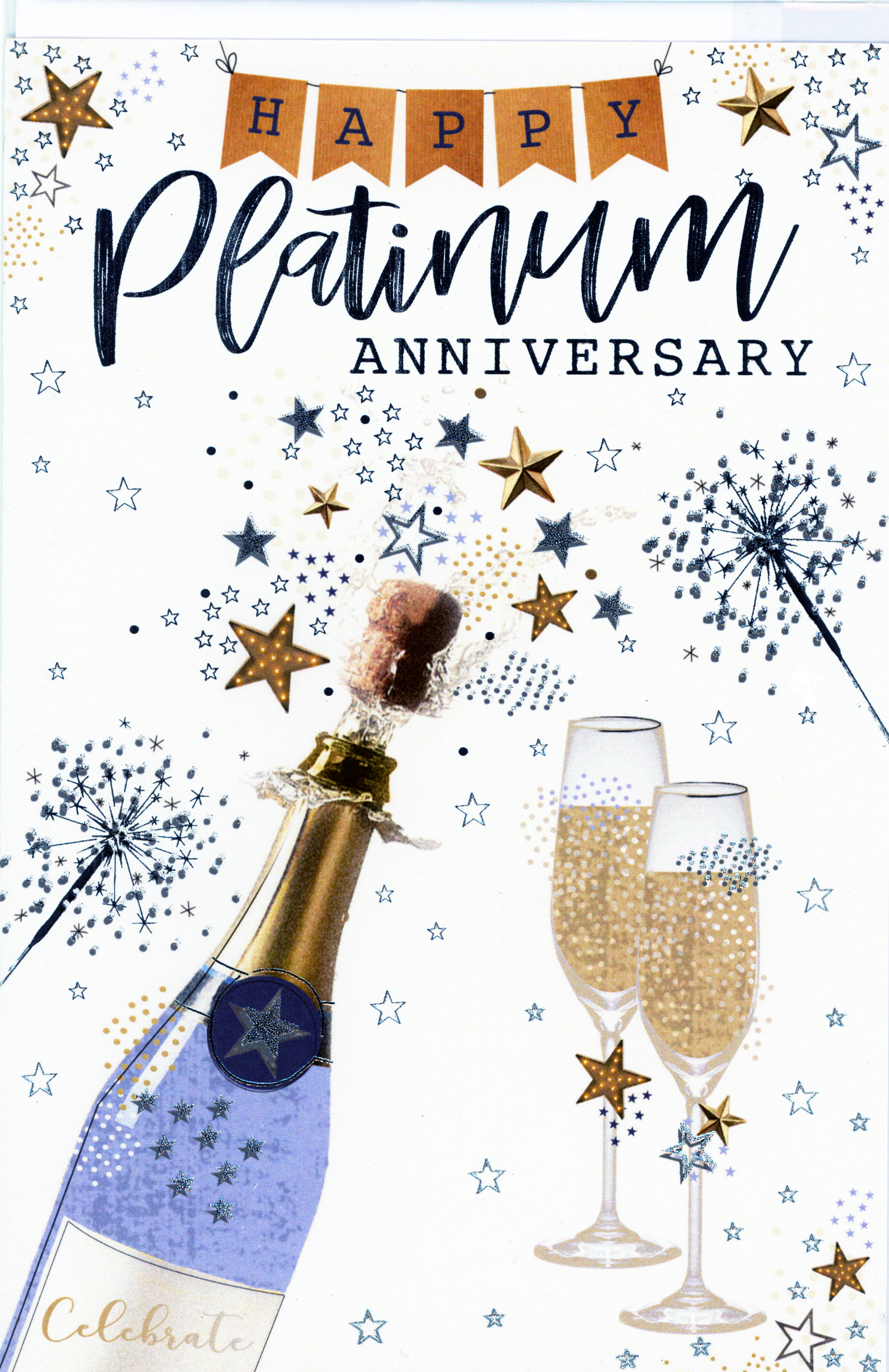 Platinum Anniversary Card