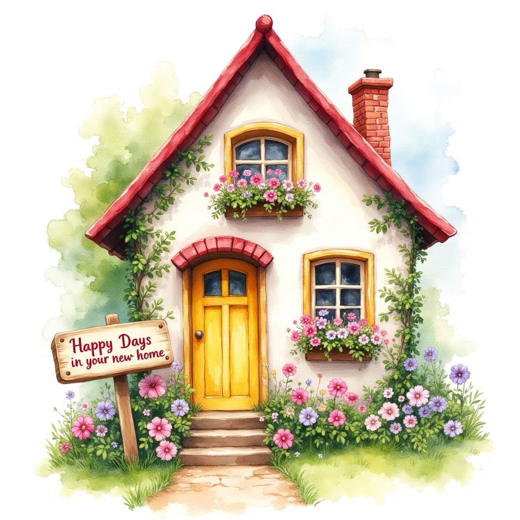 Charming Cottage Greeting Card