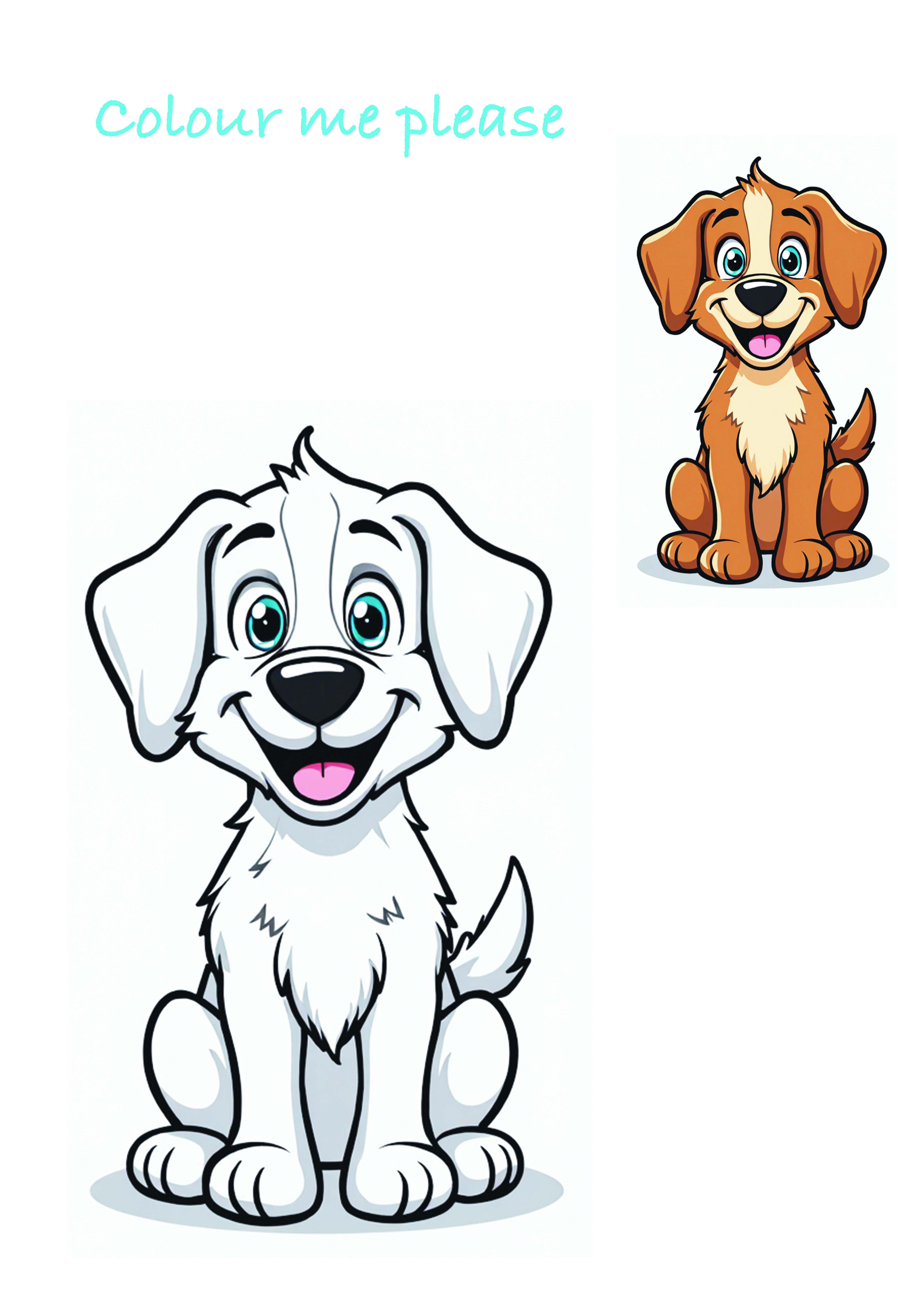 Personalised Happy Birthday Card with Cartoon Dog