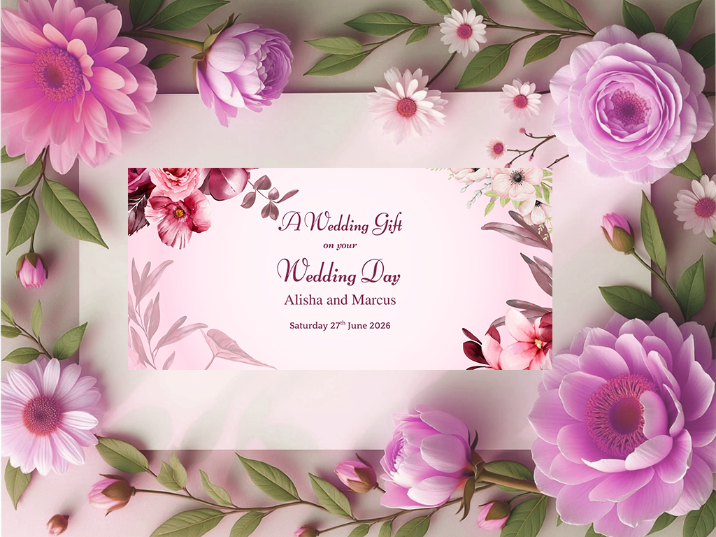 Personalised Wedding Gift Wallet