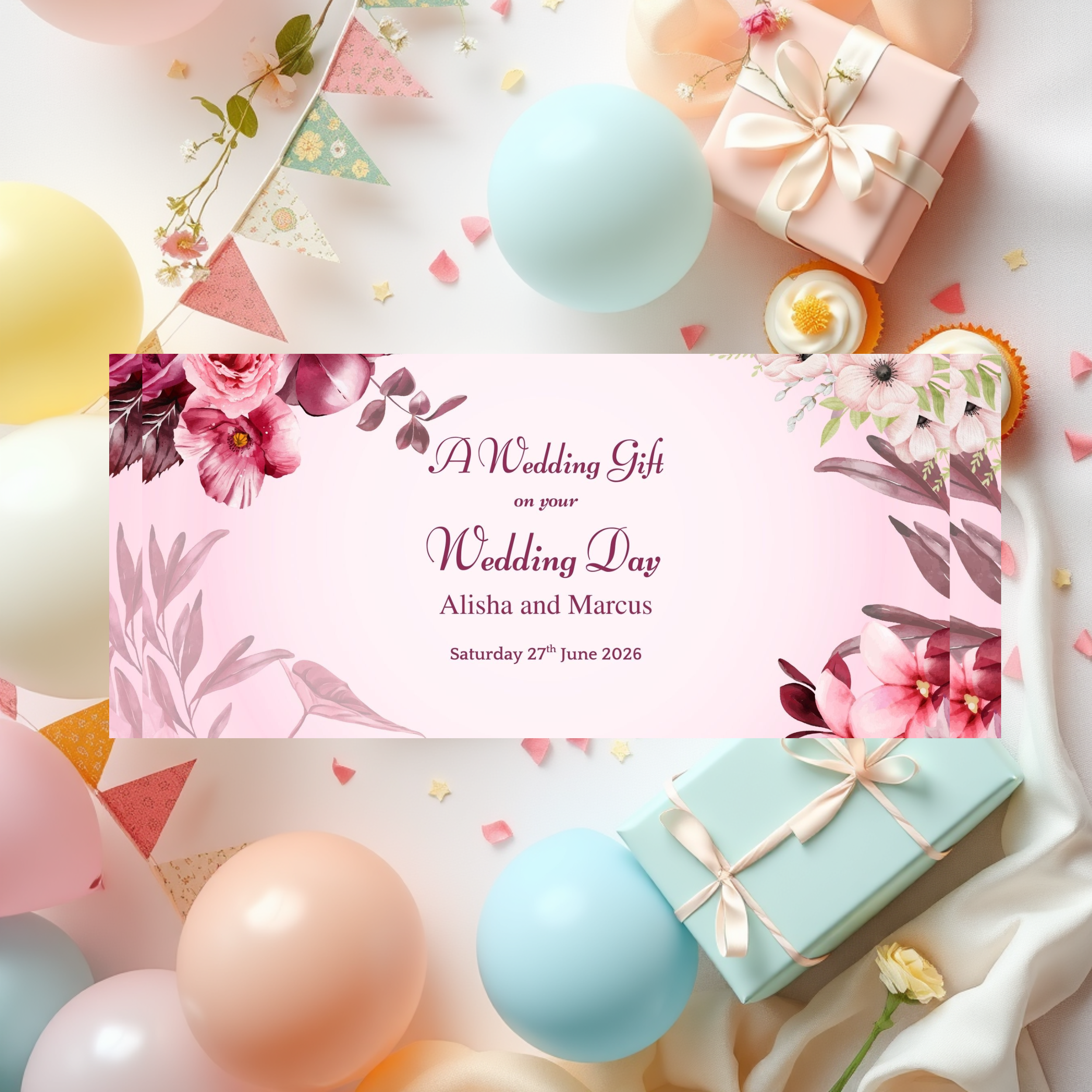 Personalised Wedding Gift Wallet