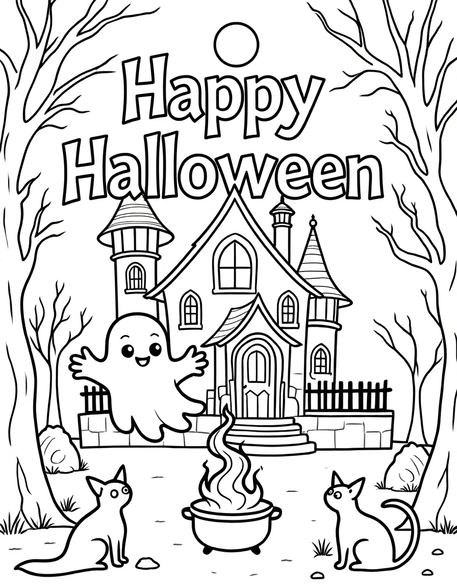 Children's Halloween 20 Page  Book