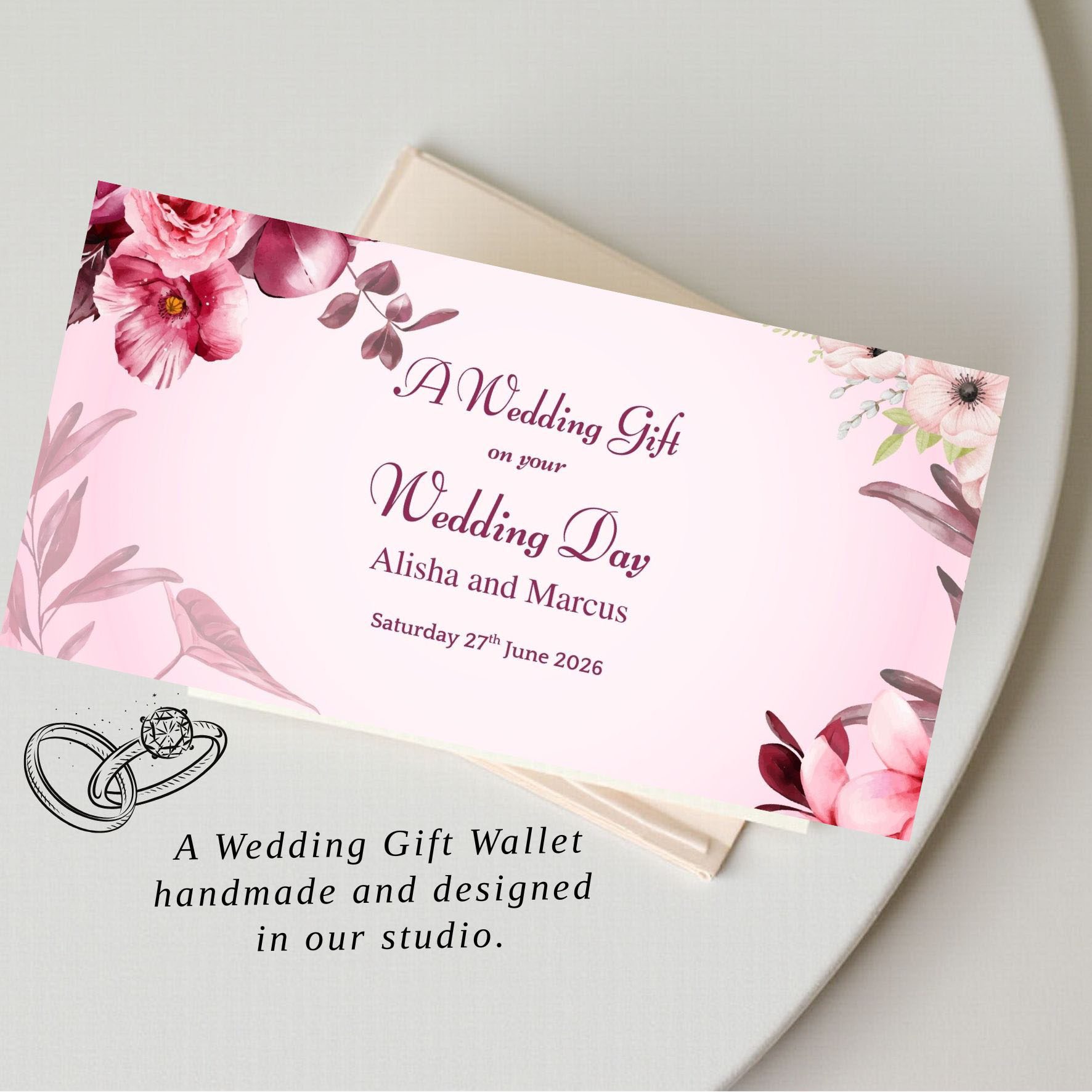 Personalised Wedding Gift Wallet