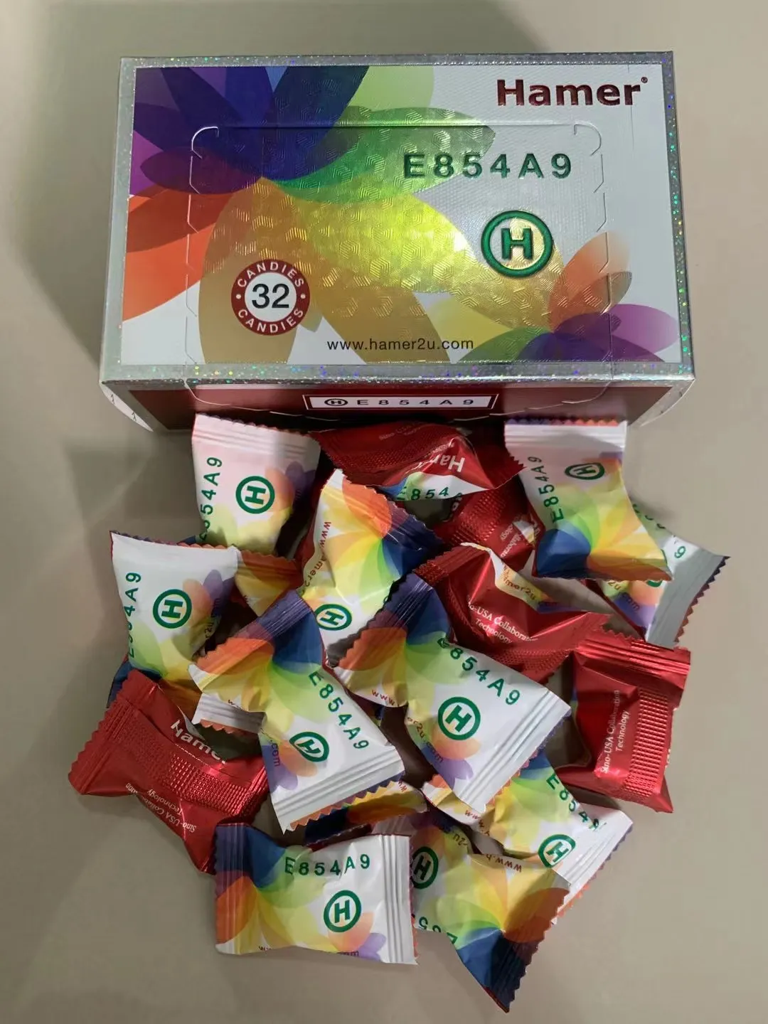 Hamer Rainbow Herbal Candy 32pcs |  悍马红糖彩色装 32颗粒