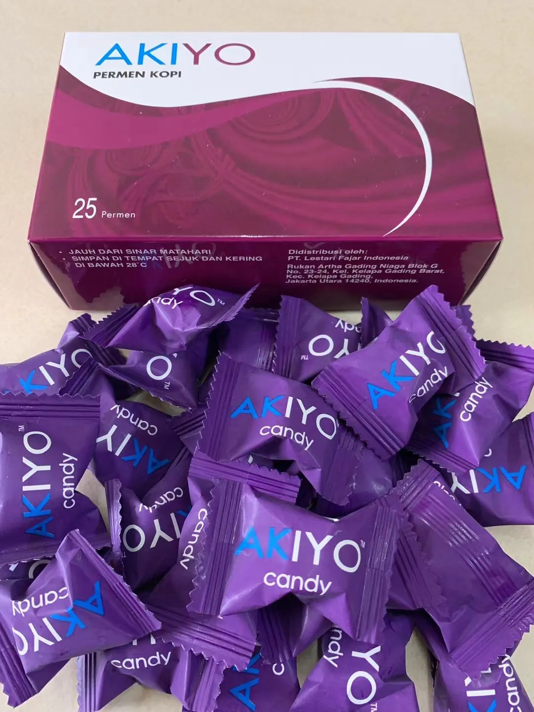 Akiyo Candy 25pcs | 印尼紫糖 25颗粒