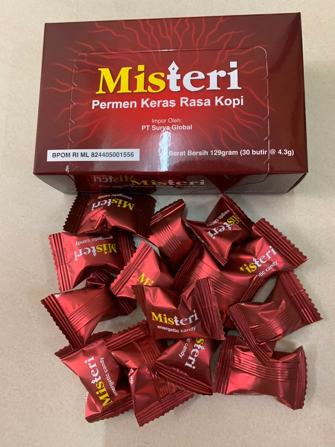 Misteri Ginseng & Coffee Candy 30pcs | Misteri 高丽参咖啡糖 30颗粒
