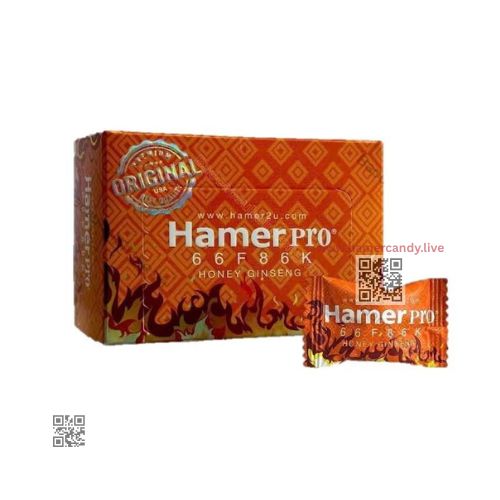 Hamer Pro Honey Ginseng 33pcs | 悍马Pro蜂蜜人参糖 33颗粒