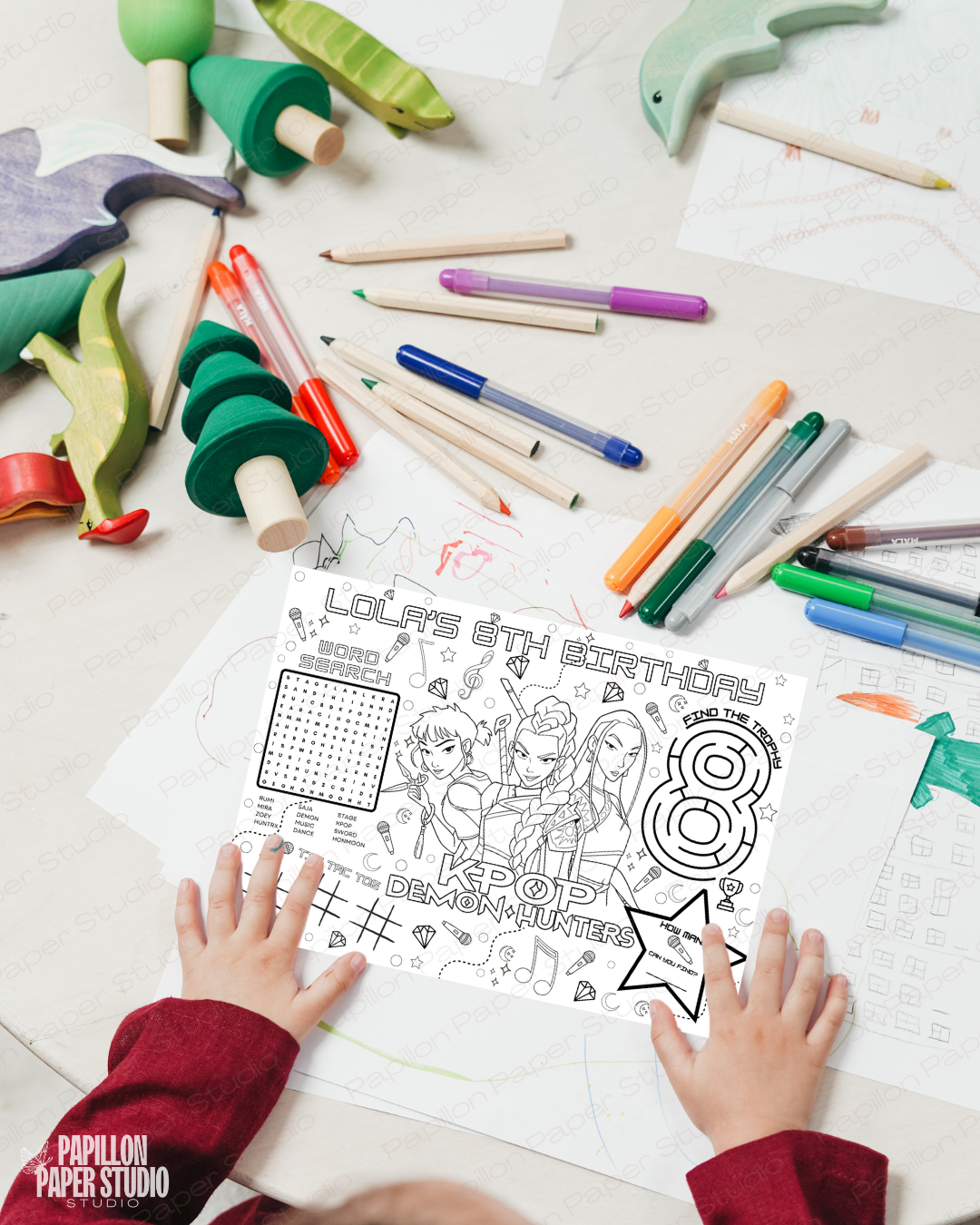 K-Pop Demon Hunters Activity Sheet