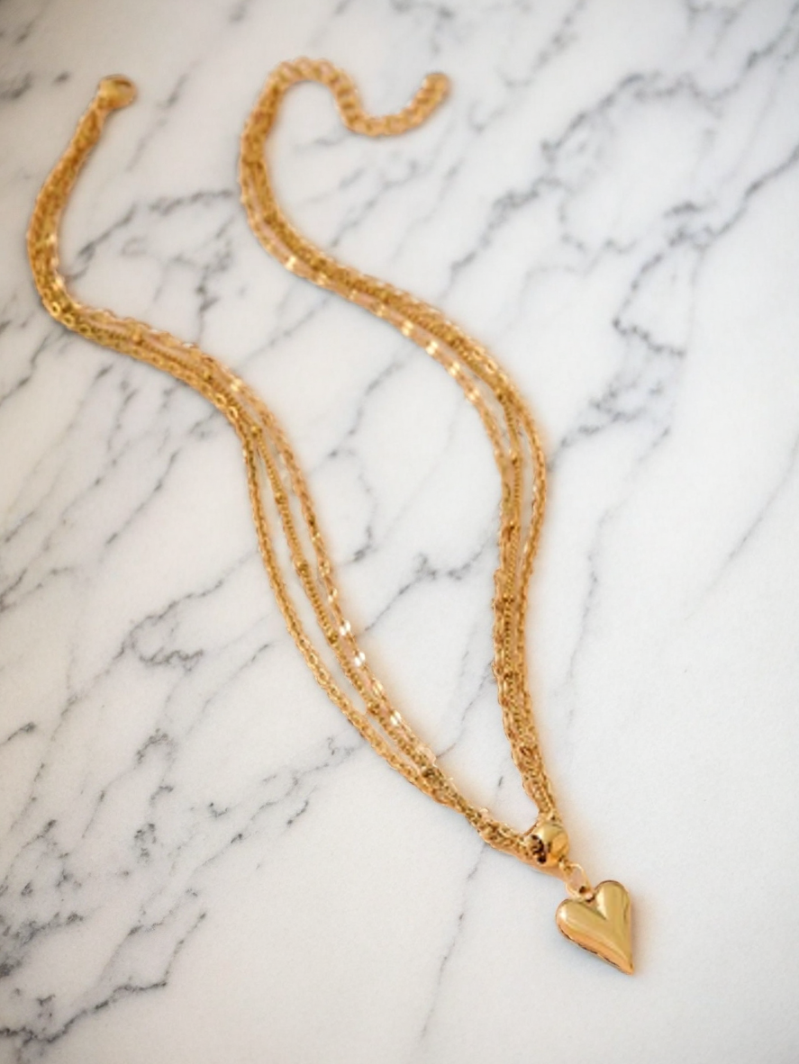 Layered Love Chain Necklace