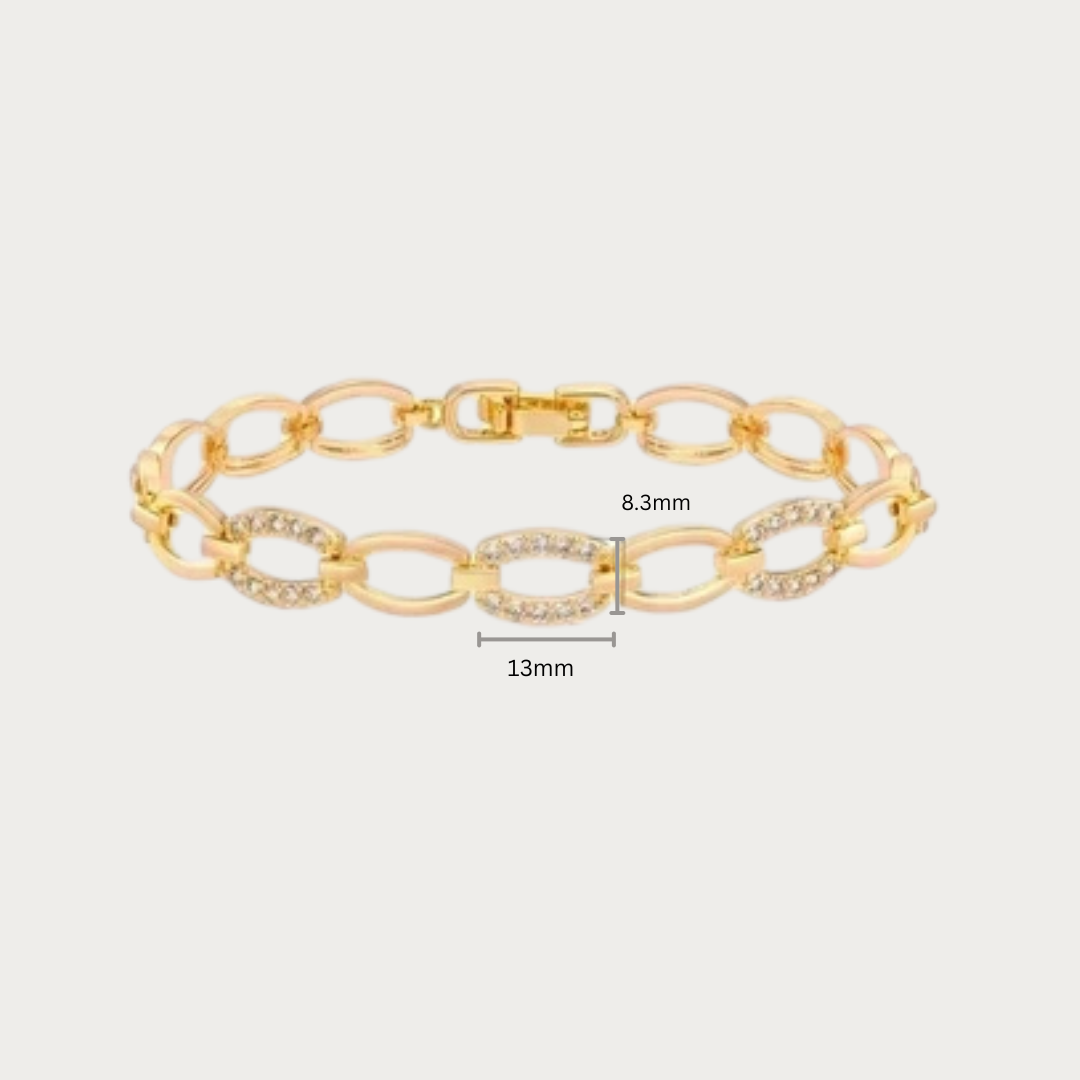 Elegant Gold Chain Link Bracelet