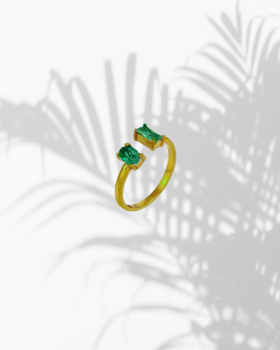 Green zirconia minimalist ring