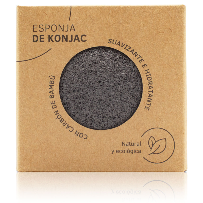 ESPONJA KONJAC CARBÓN DE BAMBÚ