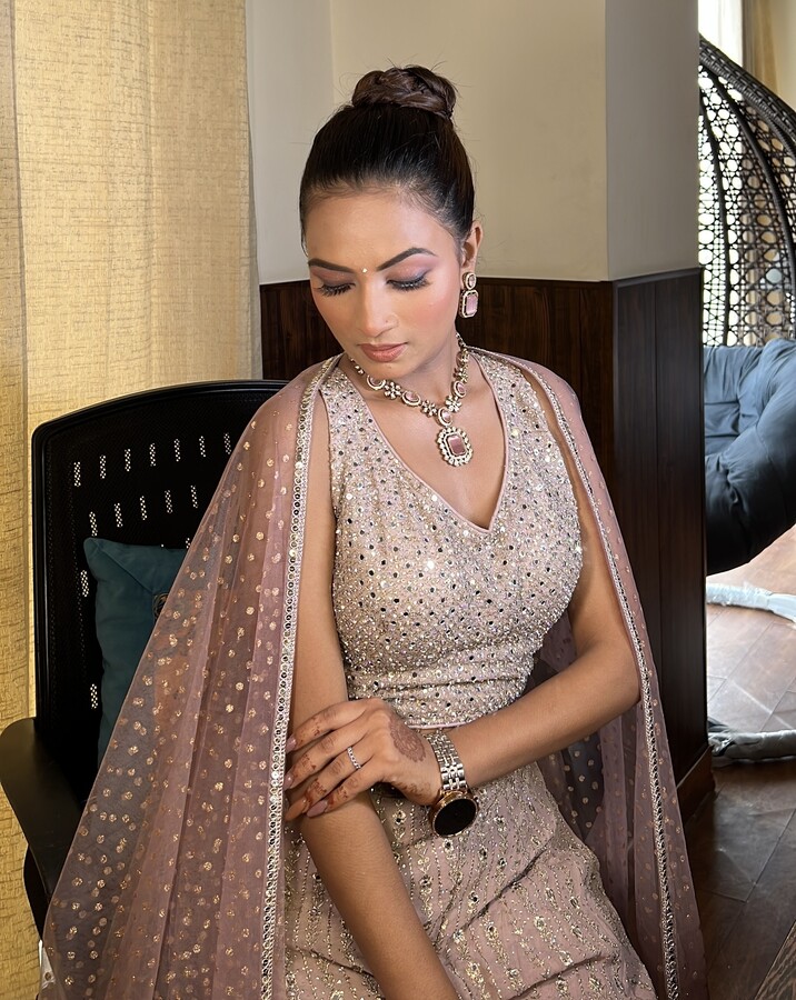 Blush Pink Stone Jewelry Set