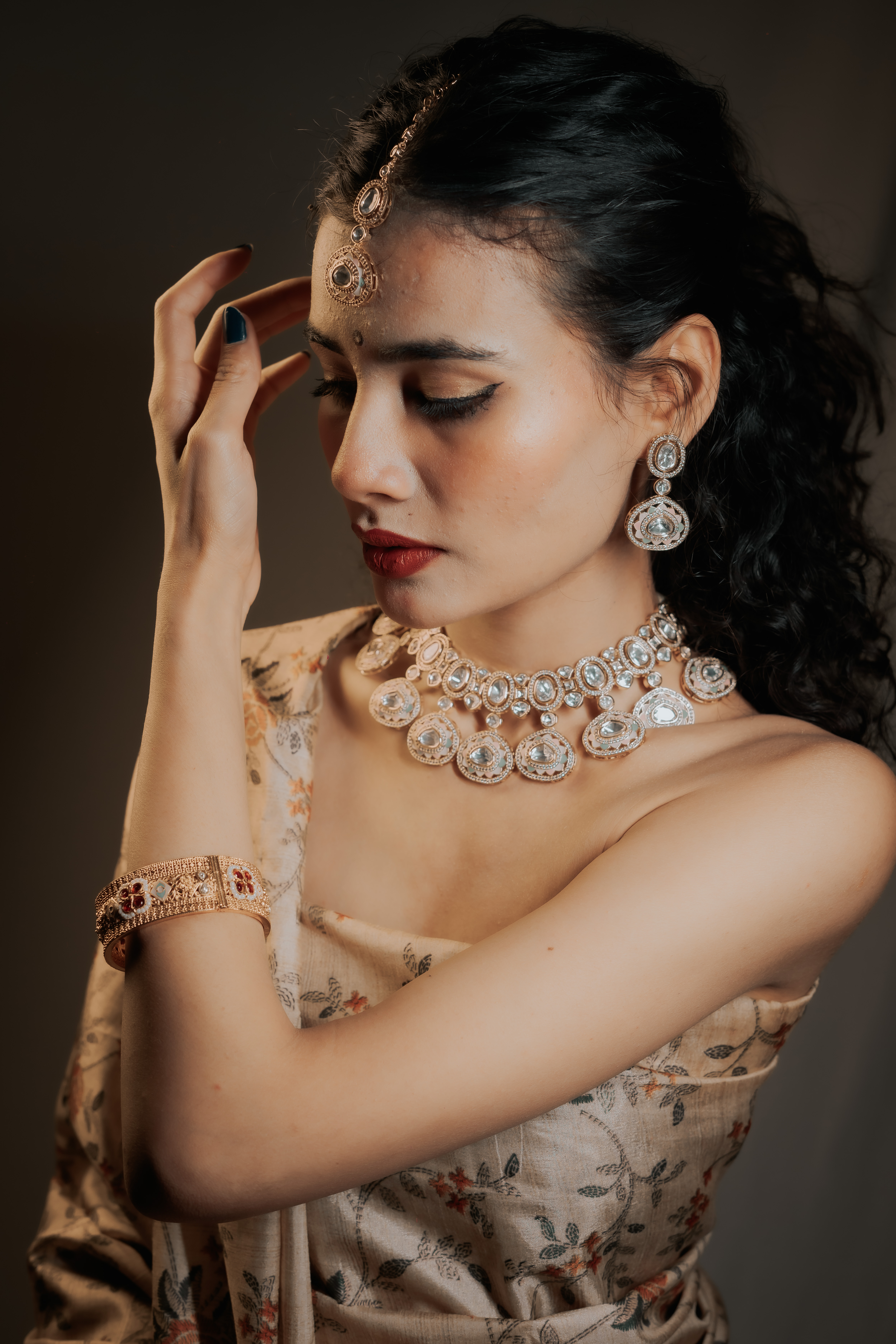 Multicolour Meenakari Kundan Necklace