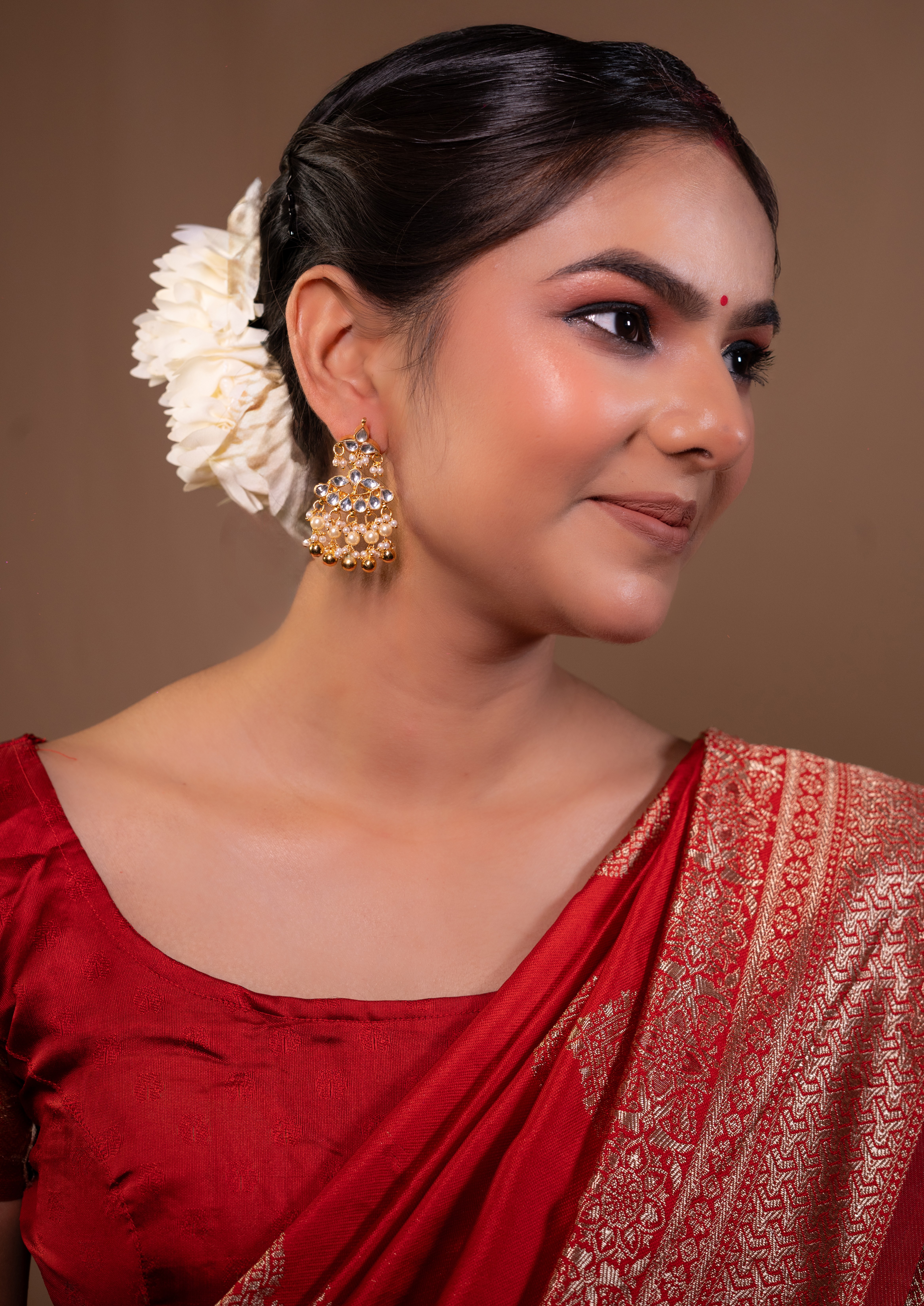 Timeless Gold Kundan Studs