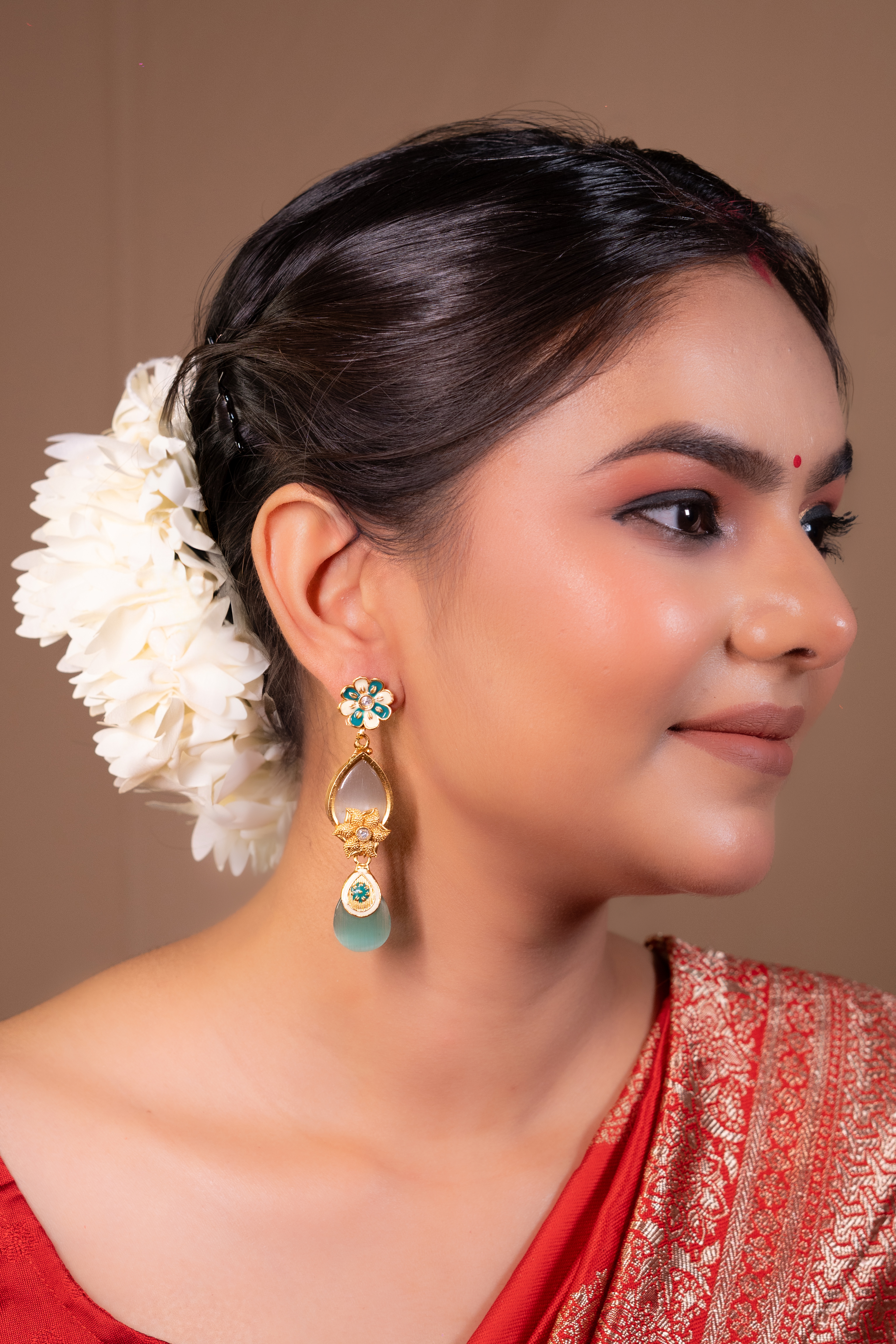 Artistic Meenakari Stone Drops