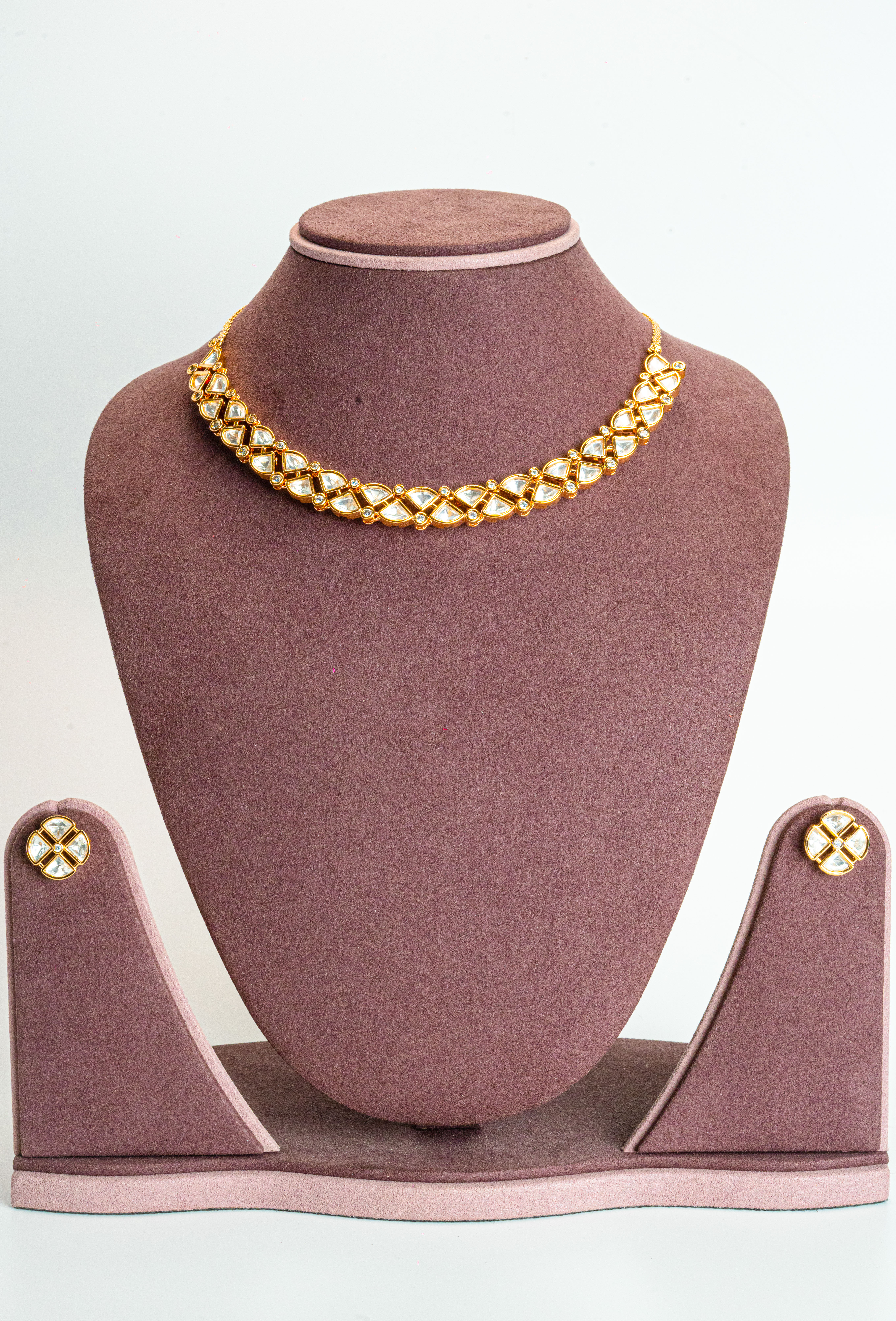 Classic Gold Plated Kundan Necklace