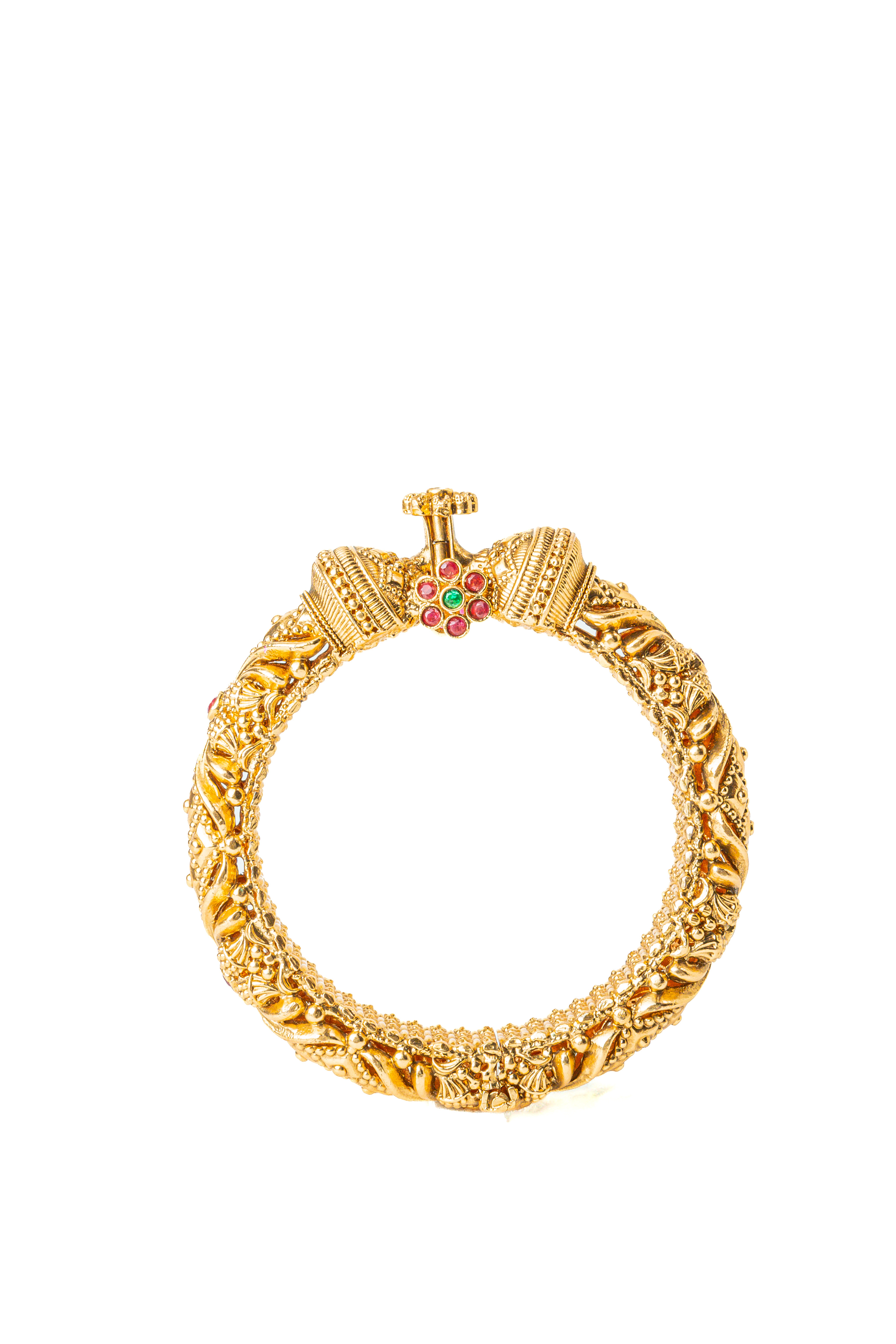 Classic Gold-Plated Kundan Bangles