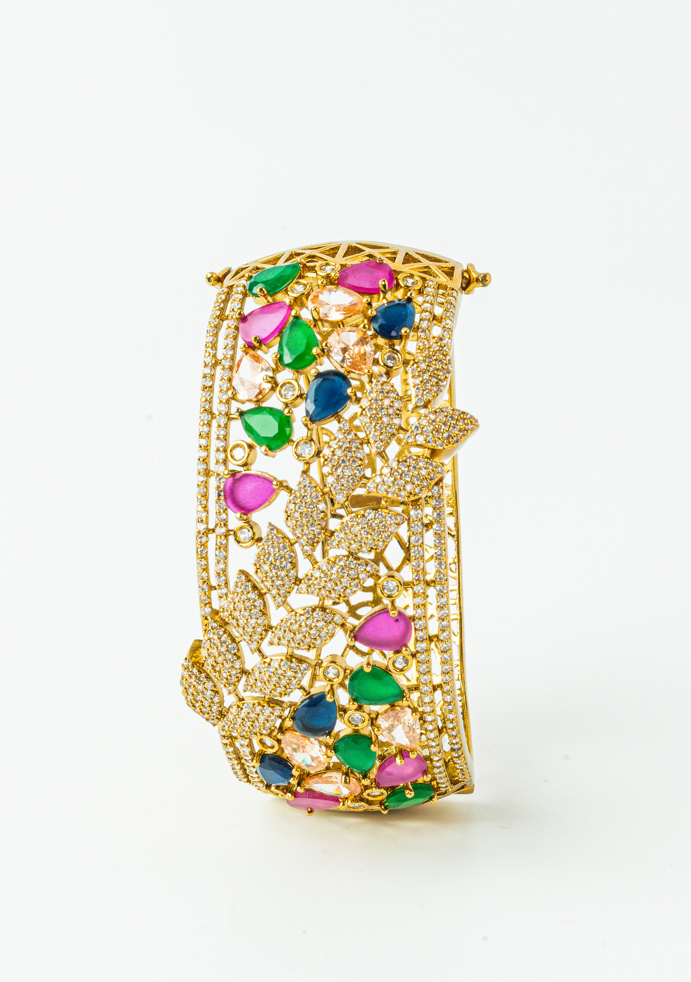 Multicolour CZ Antique Finish Bracelet
