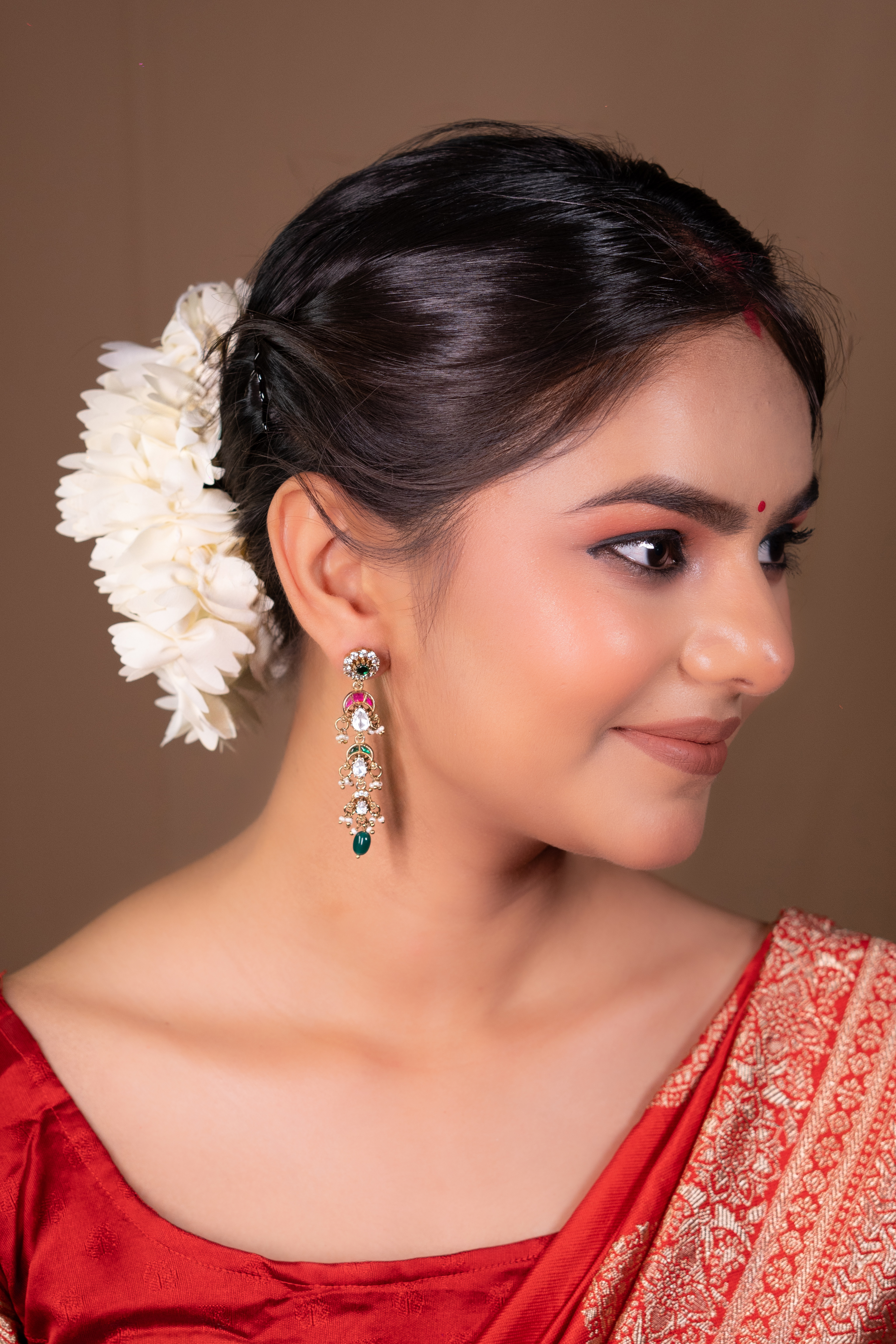 Multicolor Meenakari Kundan Drops