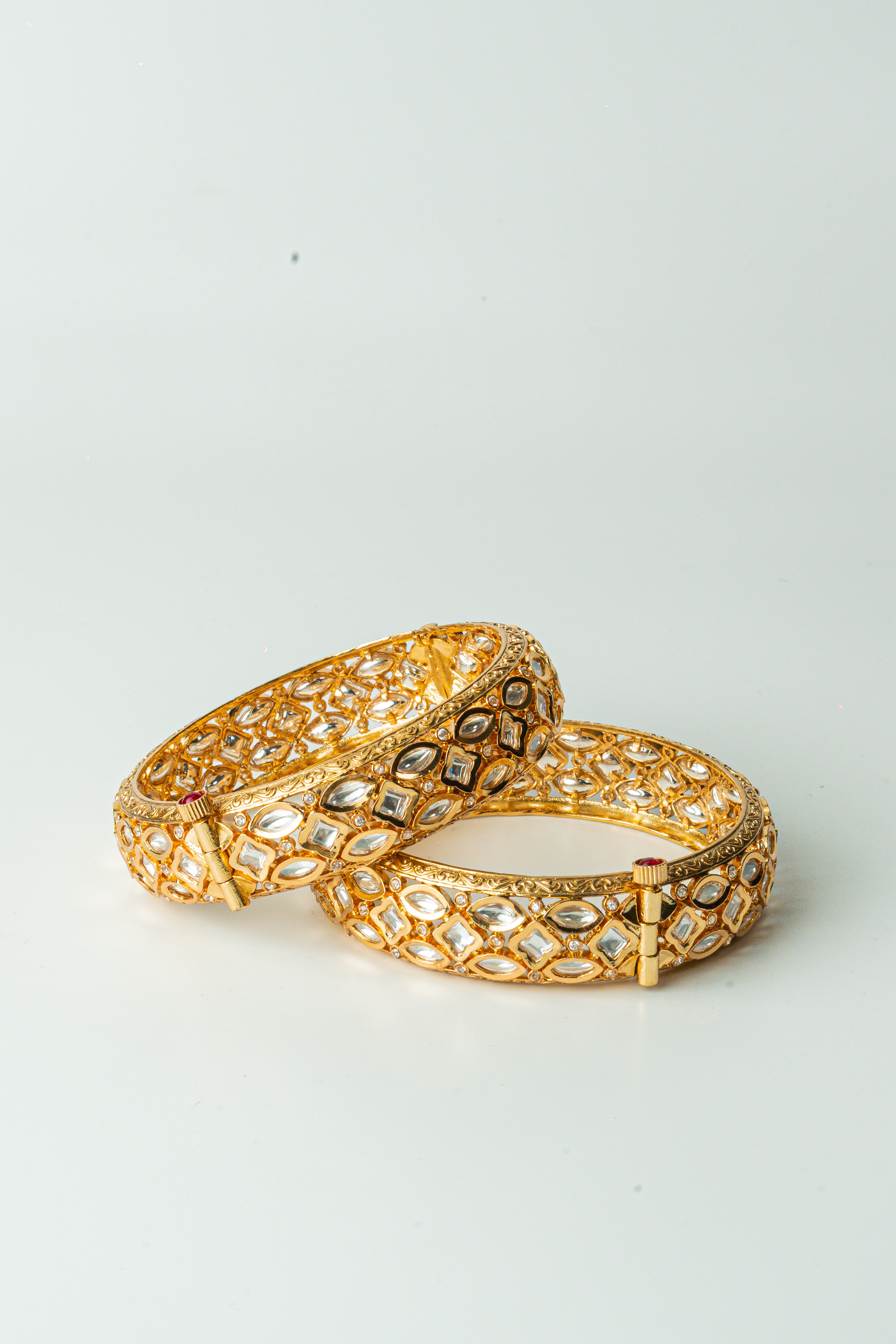Timeless Kundan Gold-Plated Bangles