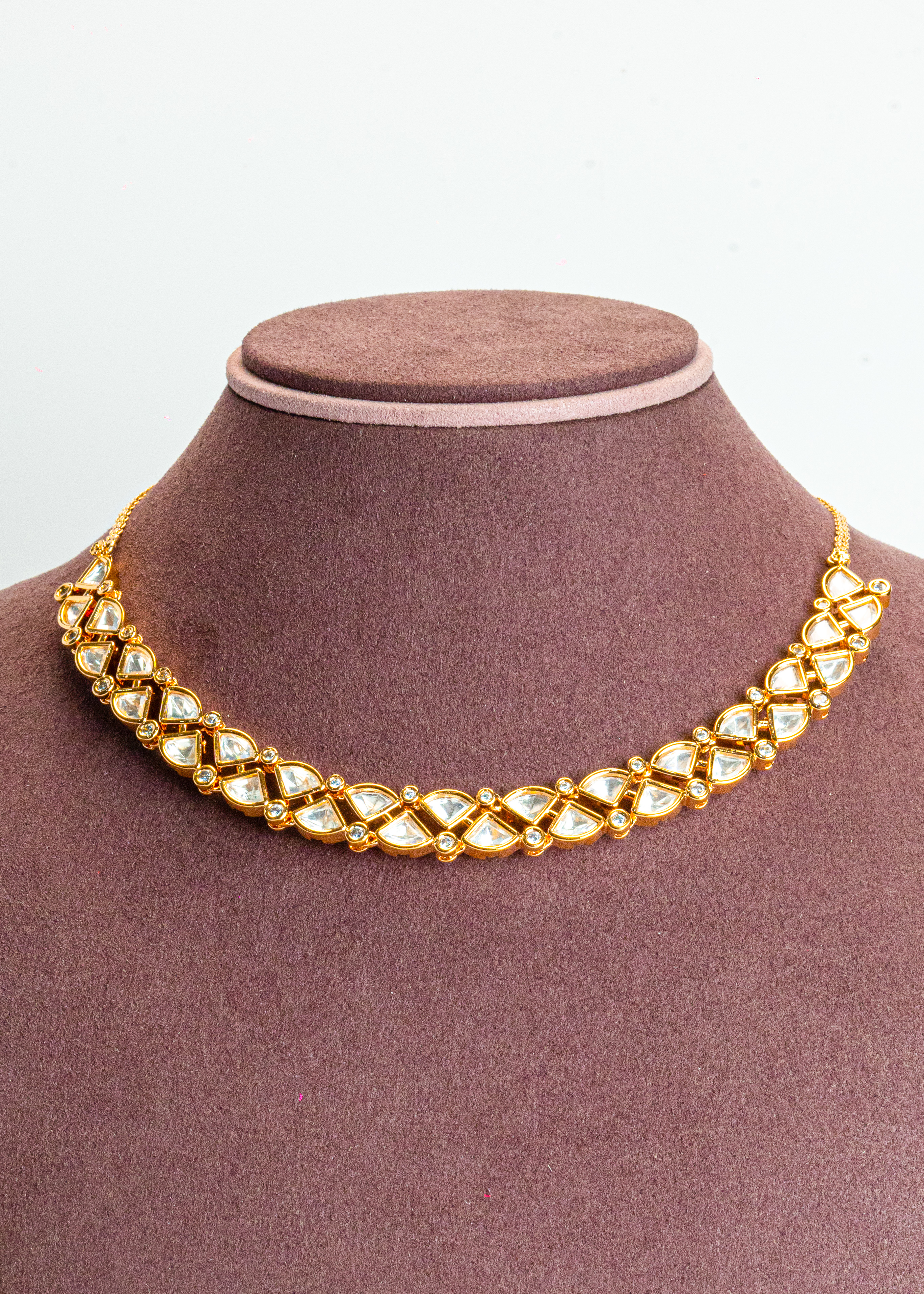 Classic Gold Plated Kundan Necklace