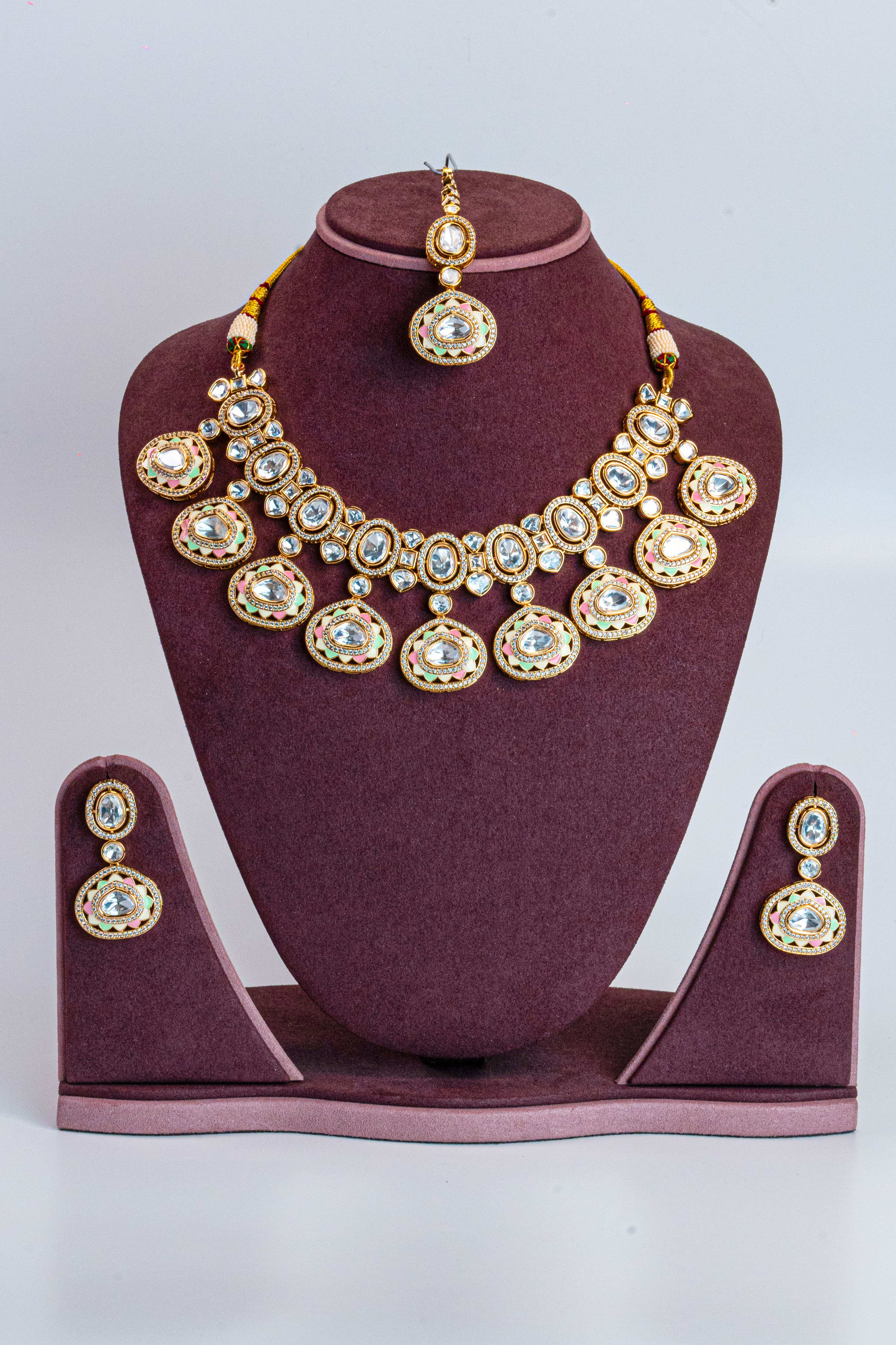 Multicolour Meenakari Kundan Necklace