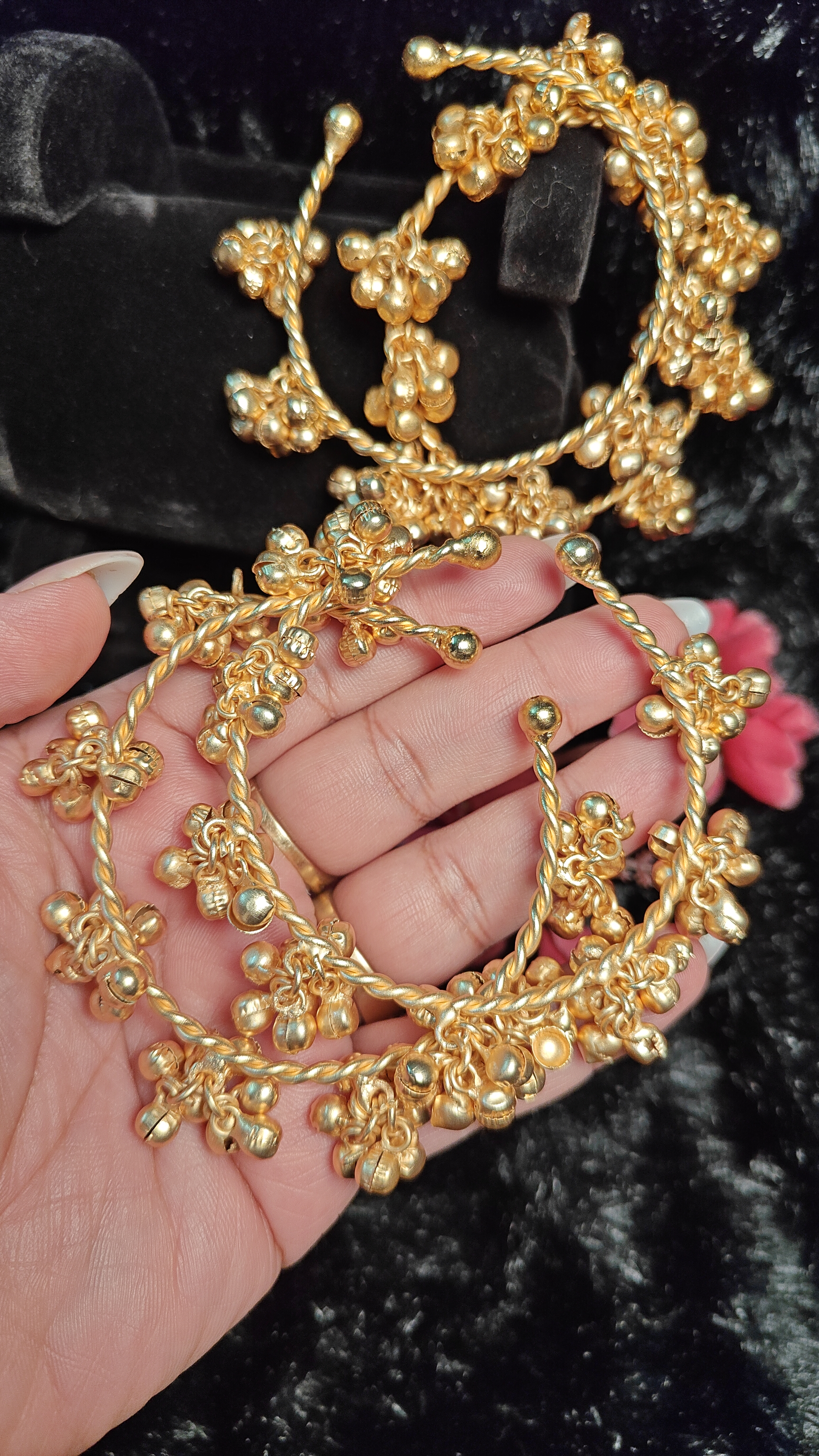 Royal Twist Ghungroo Kada Set (1 pair)