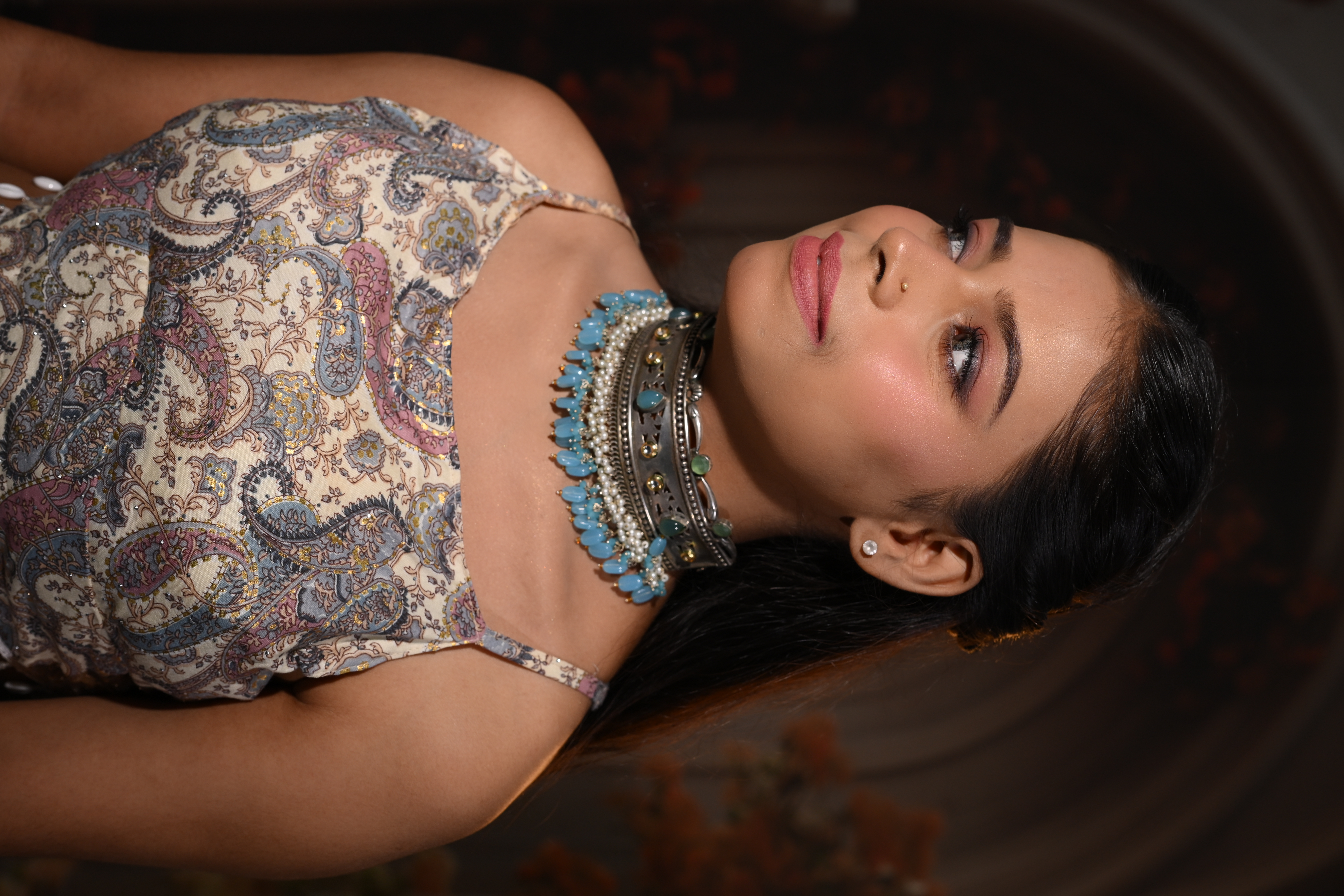 Turquoise Royale Oxidised Hasli