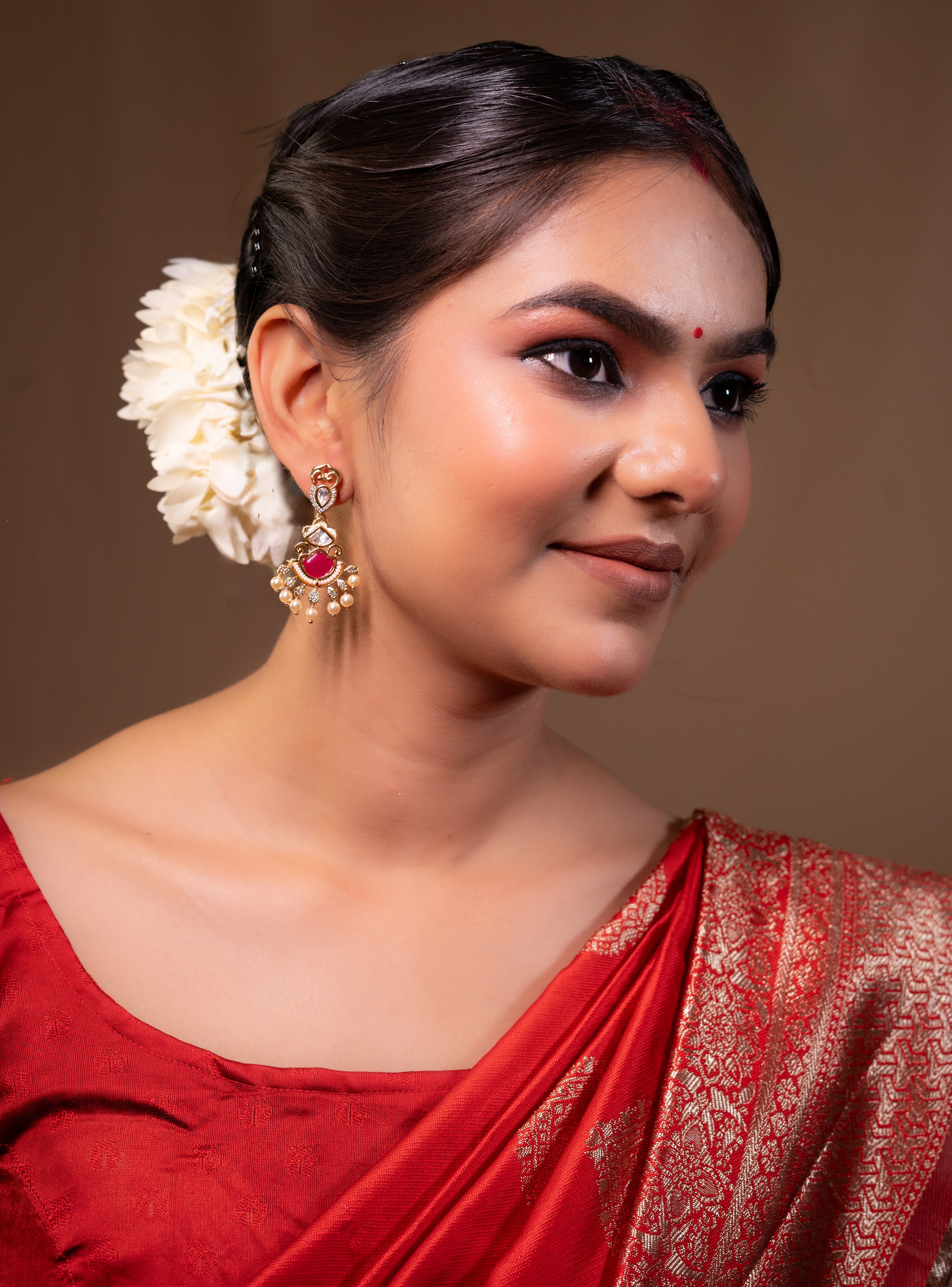 Ruby Meenakari Kundan Grace
